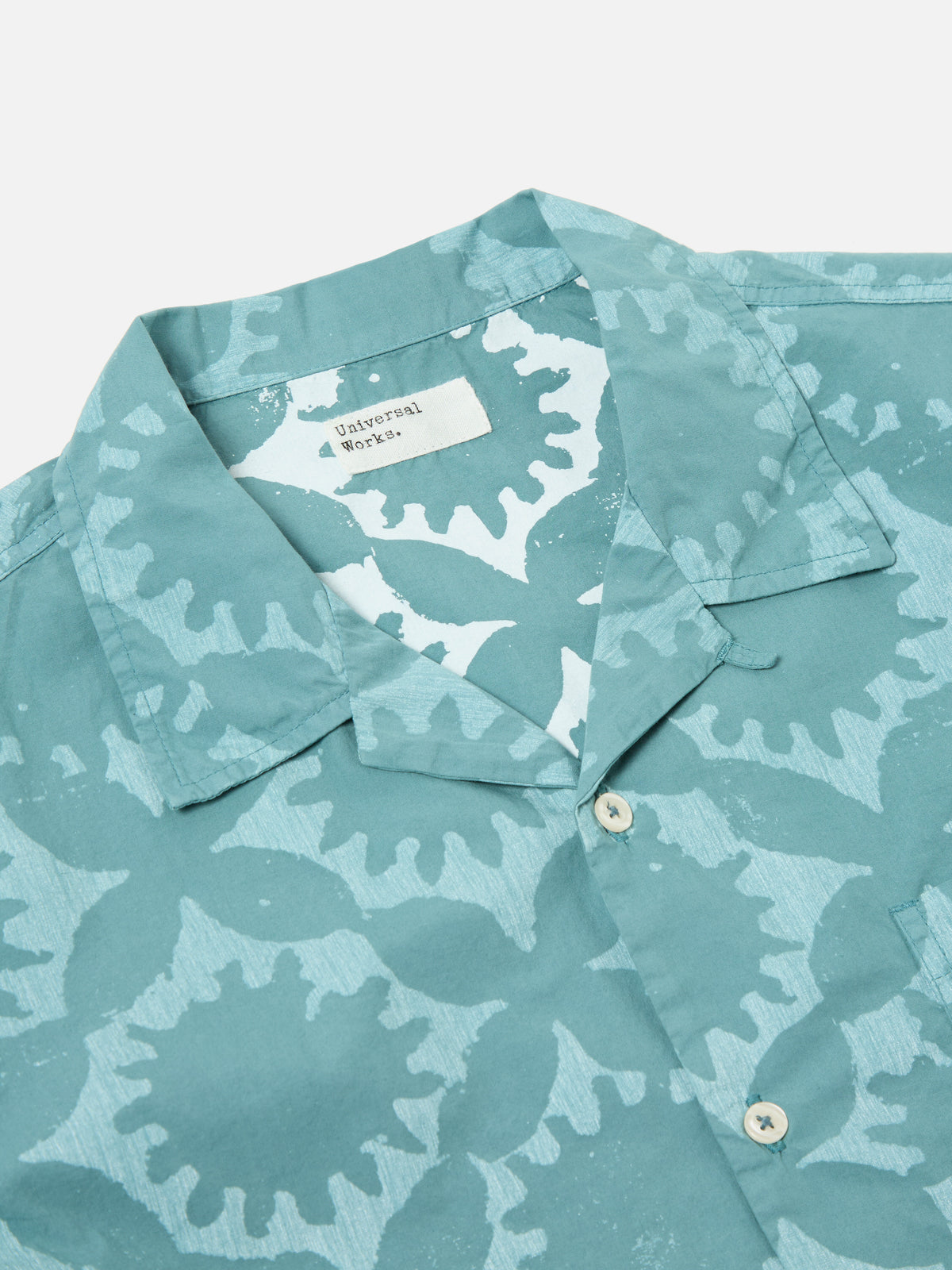 Sea Blue Sun Print Road Shirt
