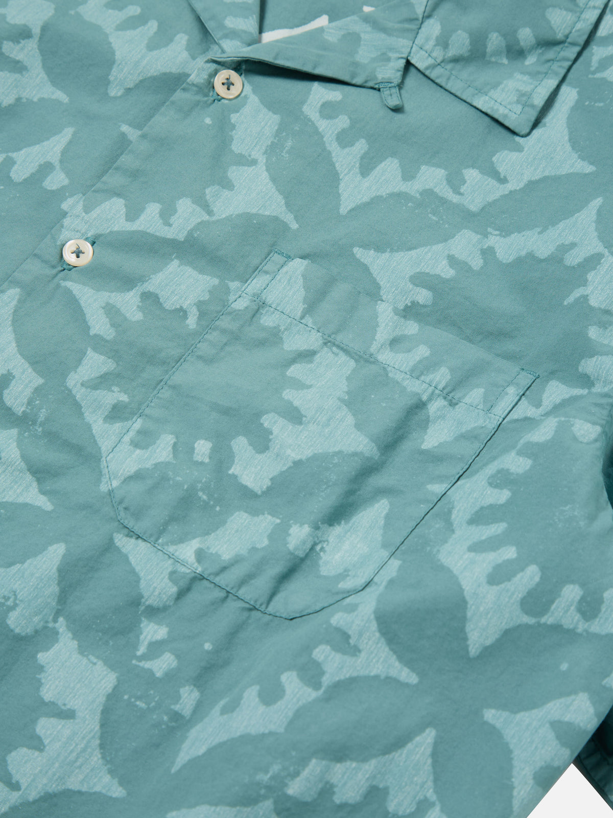 Sea Blue Sun Print Road Shirt