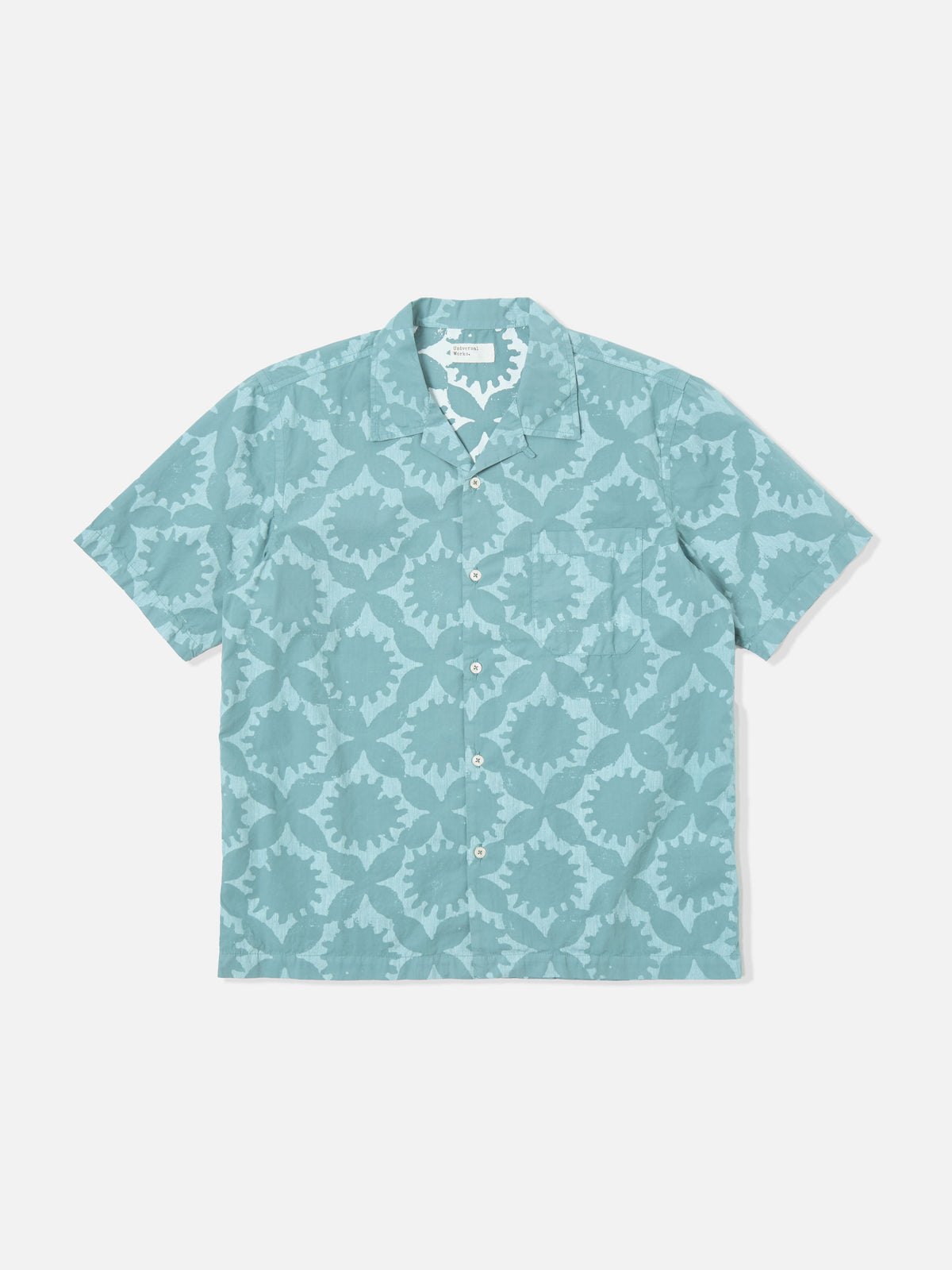 Sea Blue Sun Print Road Shirt