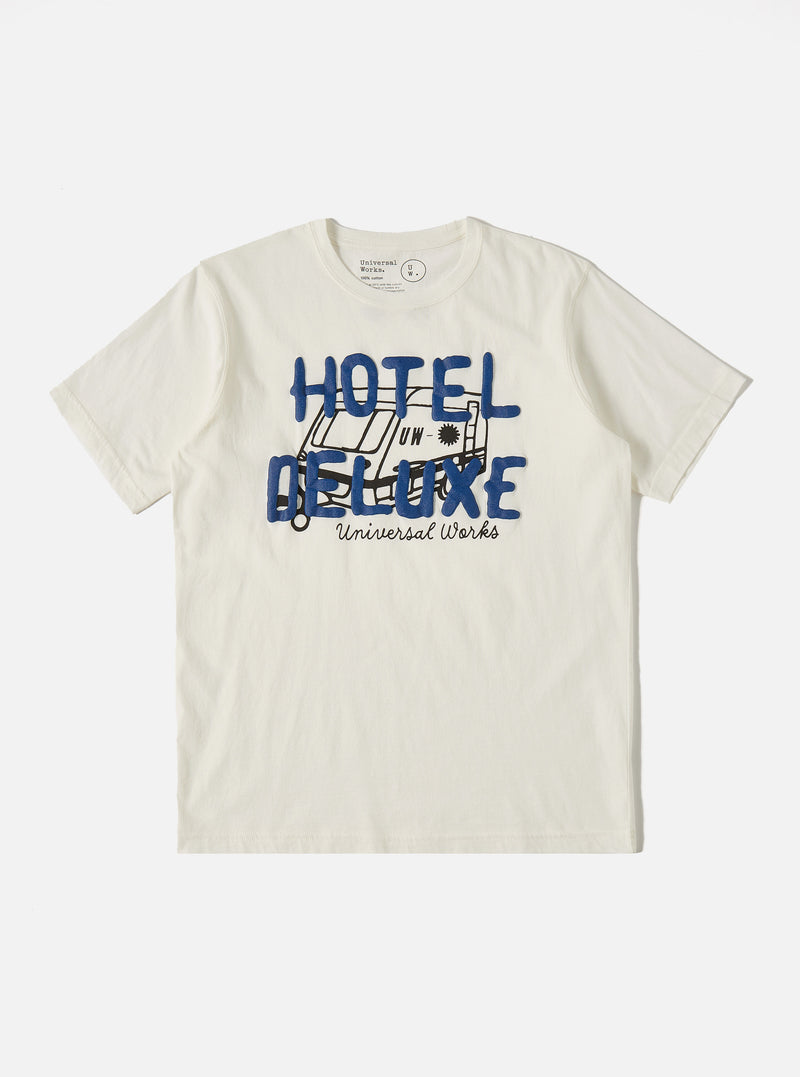 Ecru Hotel Deluxe' Single Jersey Print Tee