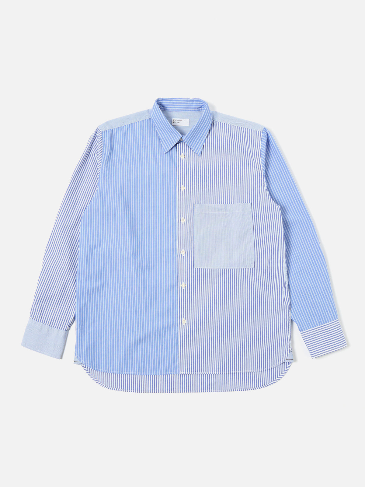 Blue/White Classic Principe Mix Square Pocket Shirt