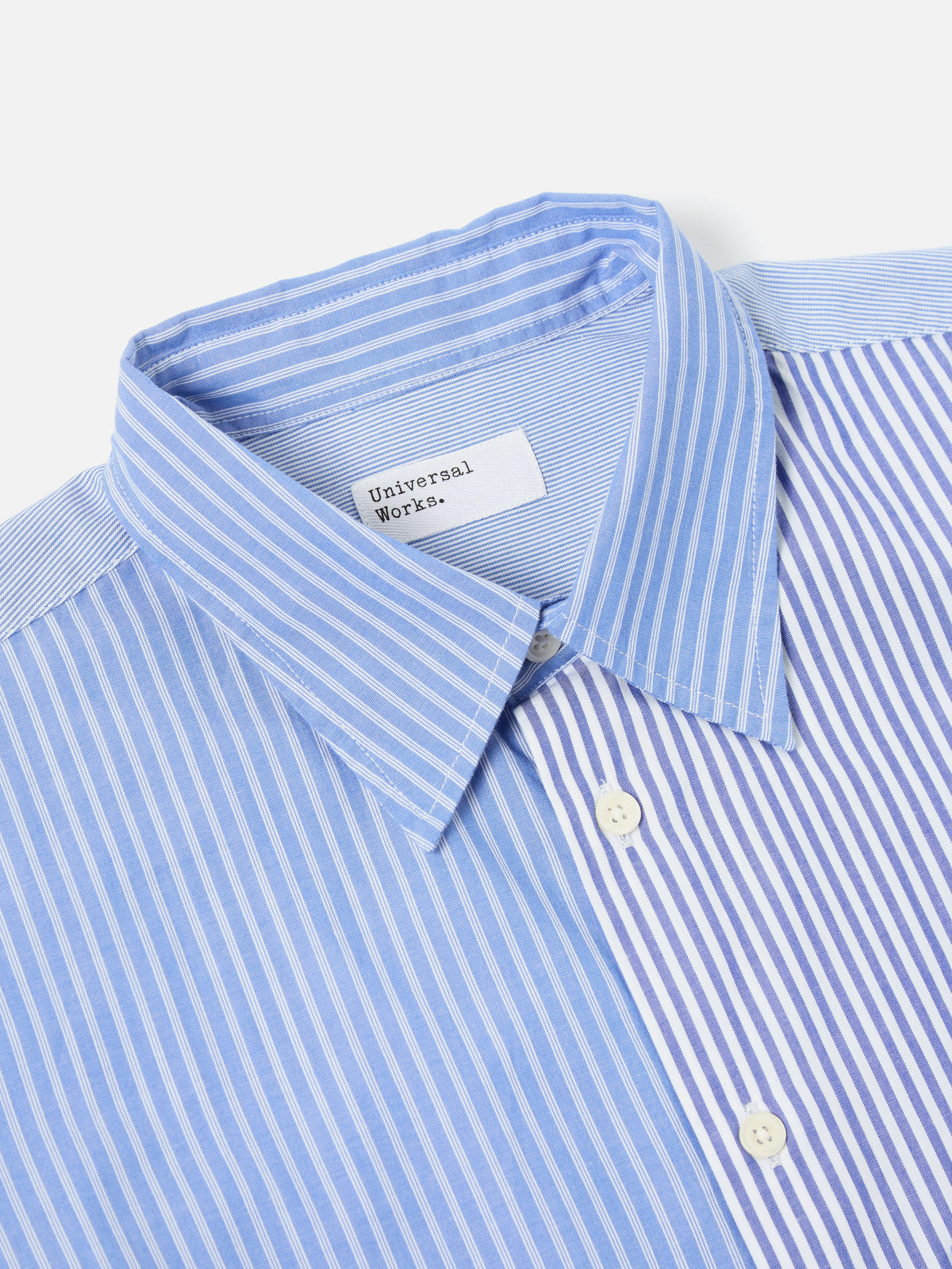 Blue/White Classic Principe Mix Square Pocket Shirt