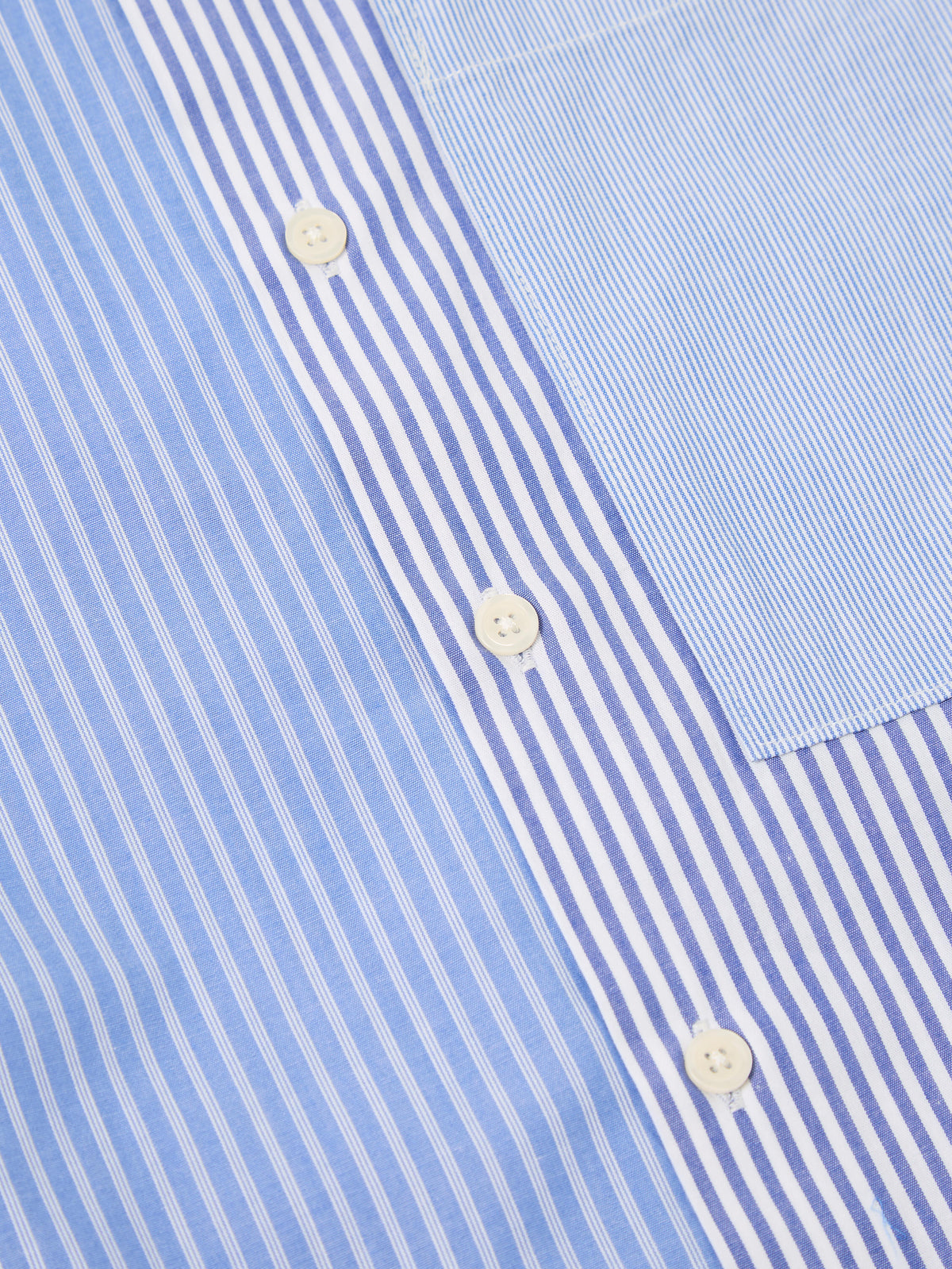 Blue/White Classic Principe Mix Square Pocket Shirt