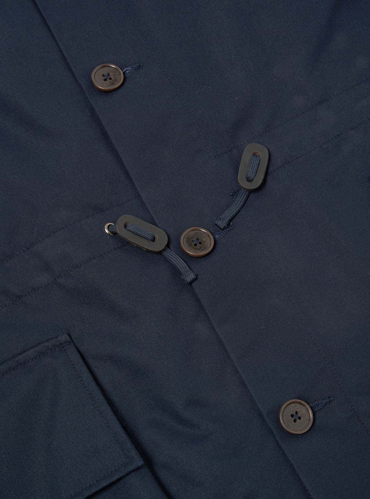 Navy Brushed Polytech Boston Parka