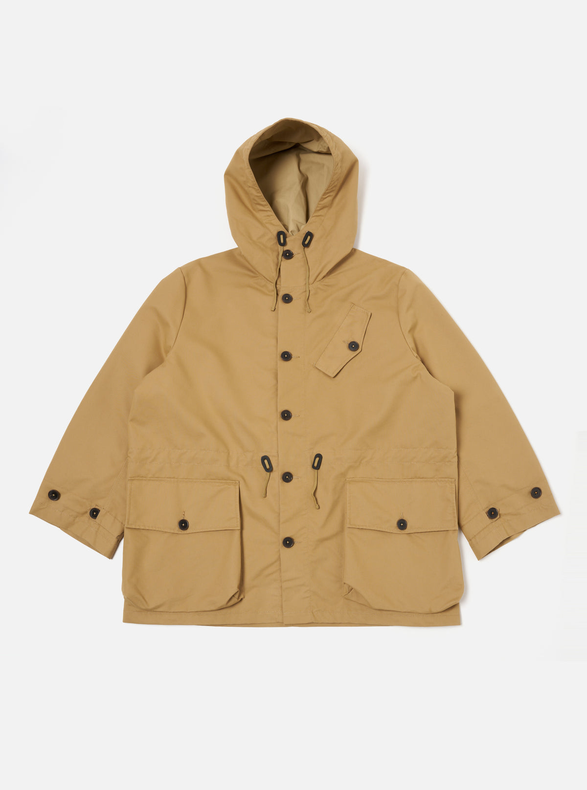 Sand Brushed Polytech Boston Parka