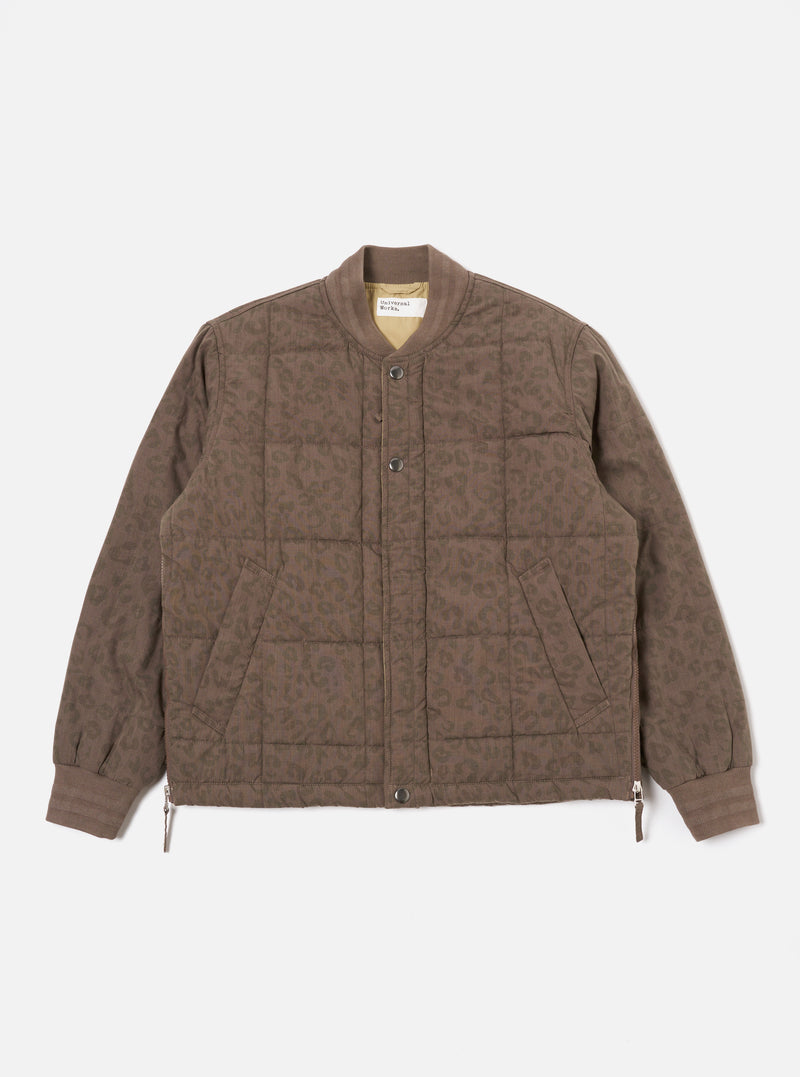 Sand Leopard Recycled Polytech Carlton Jacket