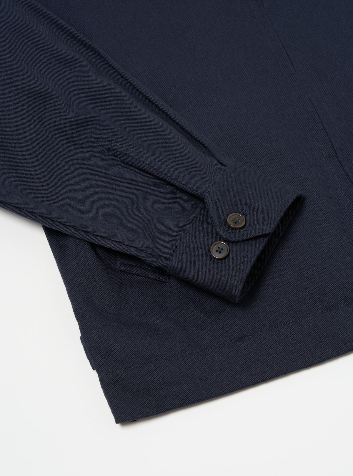 Navy Embroidered Works Twill Windcheater
