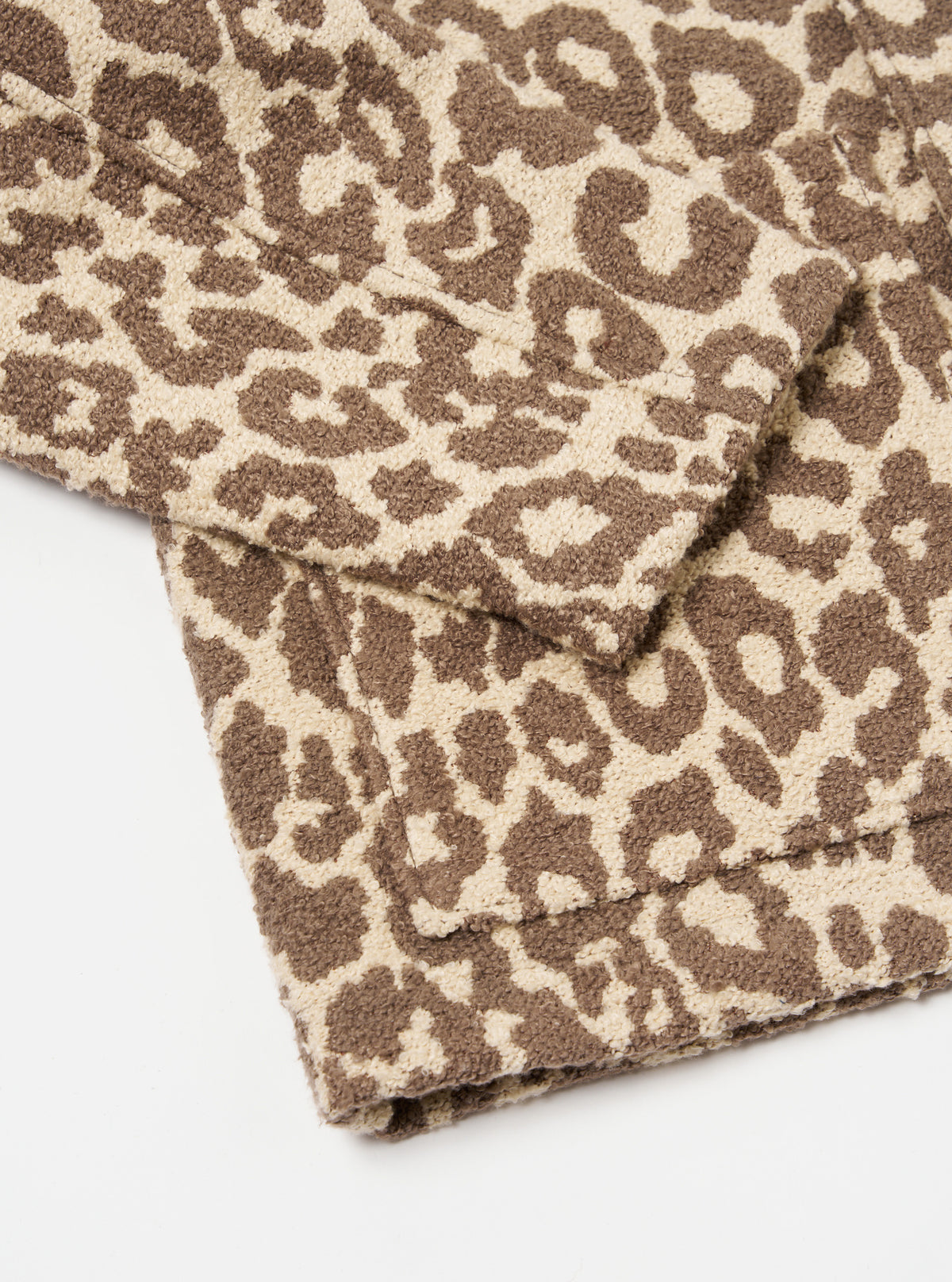 Natural Crazy Leopard Simple Bakers Jacket