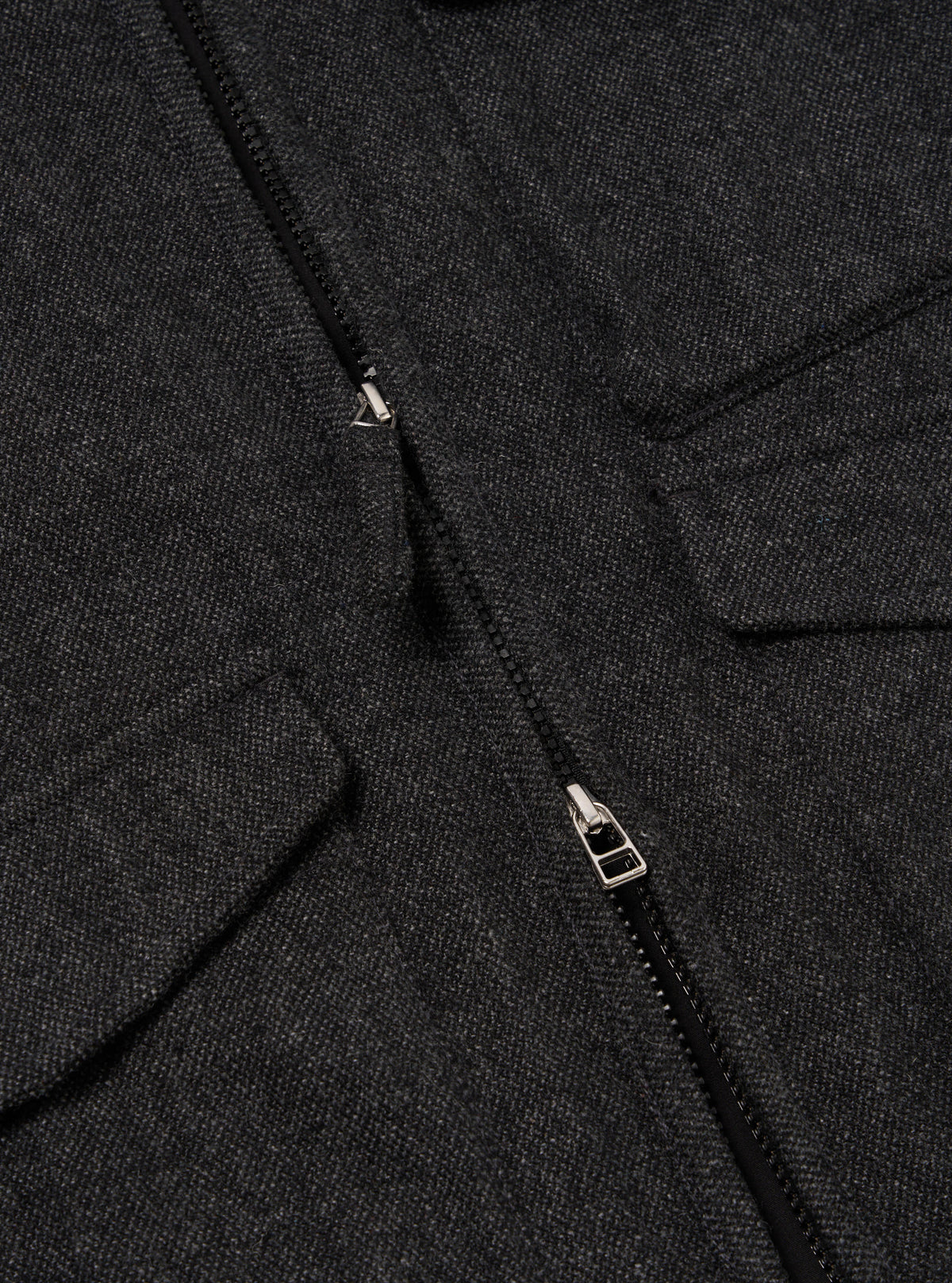 Grey Anders Wool Upcycled Parachute Liner Jacket