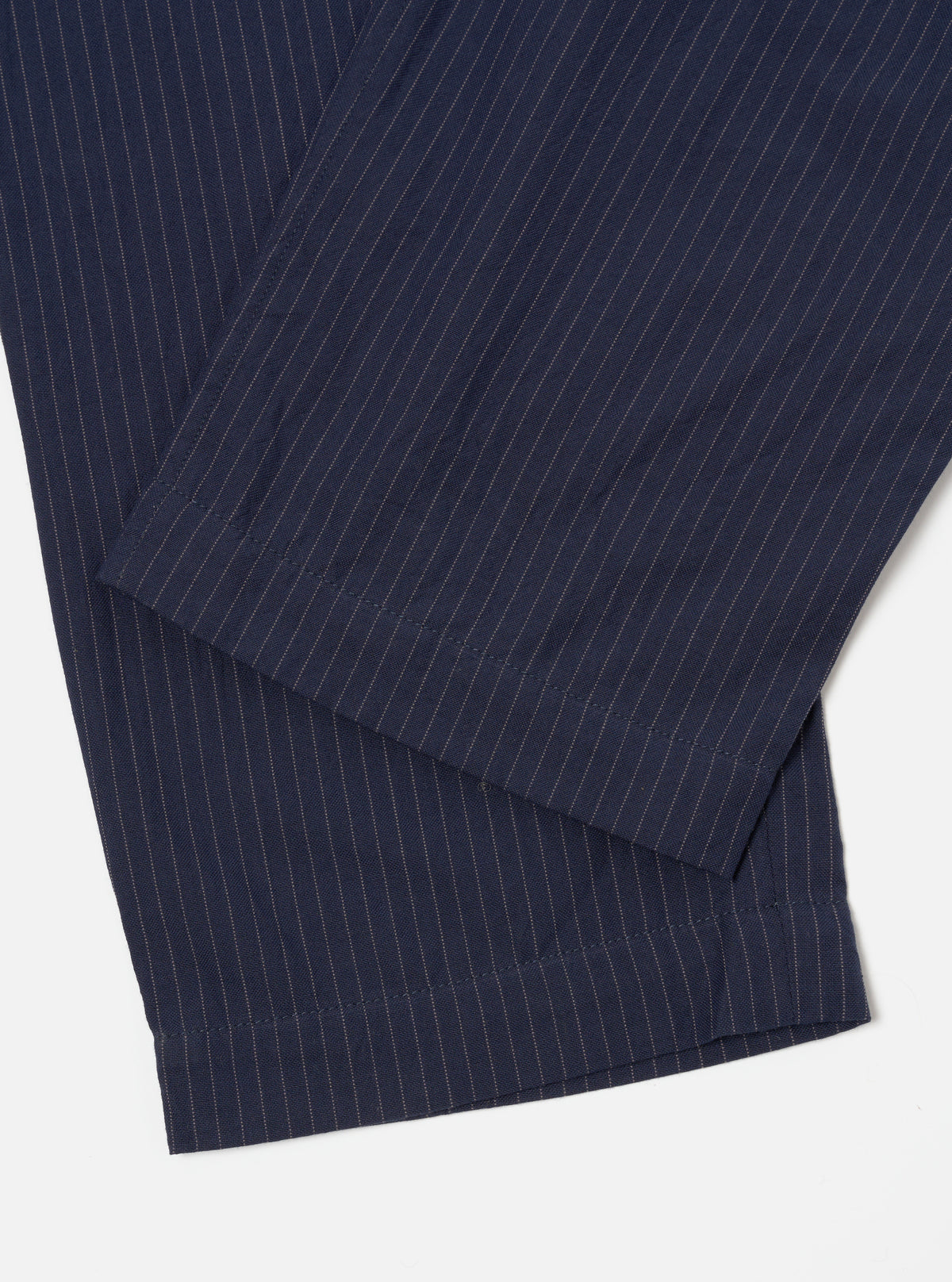Navy Cotton Pinstripe Duke Pant