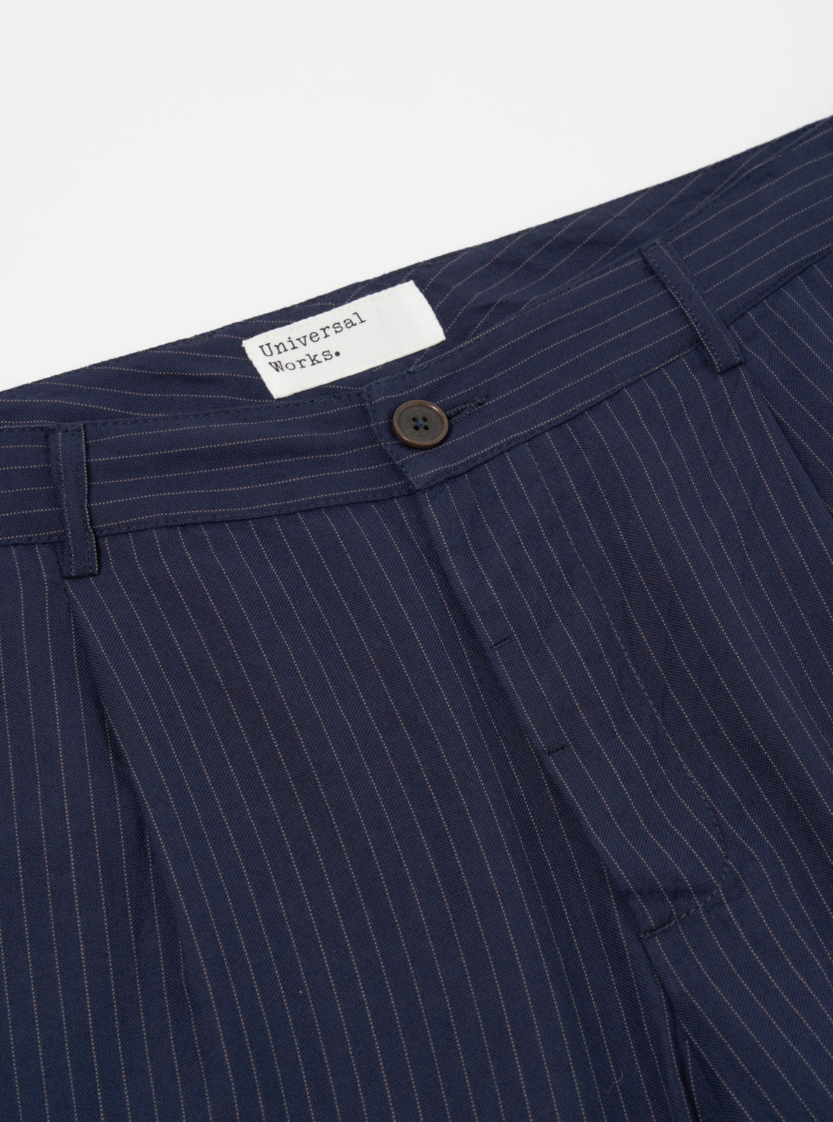 Navy Cotton Pinstripe Duke Pant