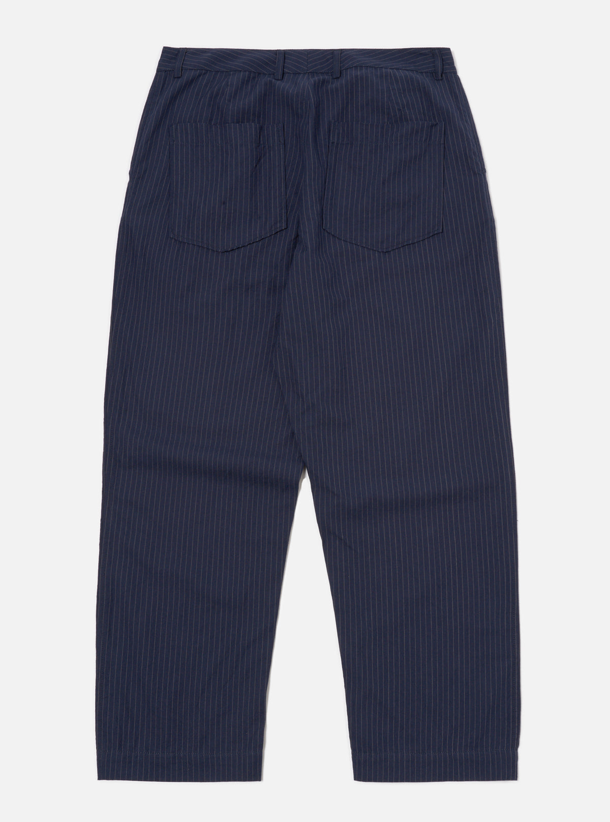 Navy Cotton Pinstripe Duke Pant