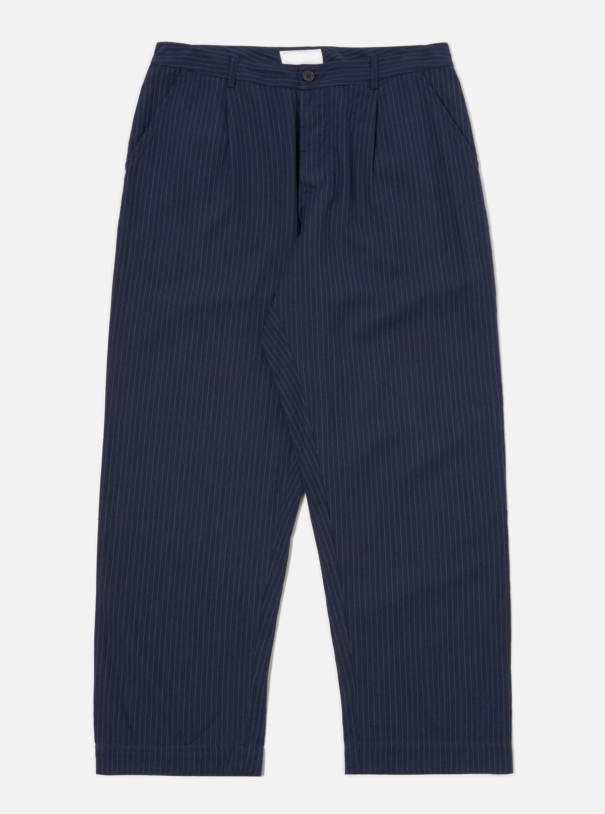 Navy Cotton Pinstripe Duke Pant