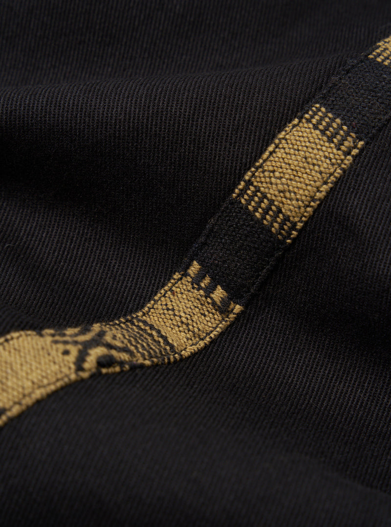 Black Works Twill/Blanket Stripe Oxford Pant