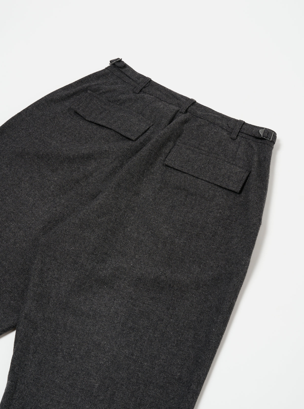 Grey Anders Wool Upcycled Loose Pilot Trouser