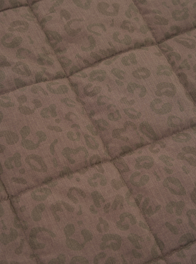 Sand Leopard Recycled Polytech Carlton Gilet