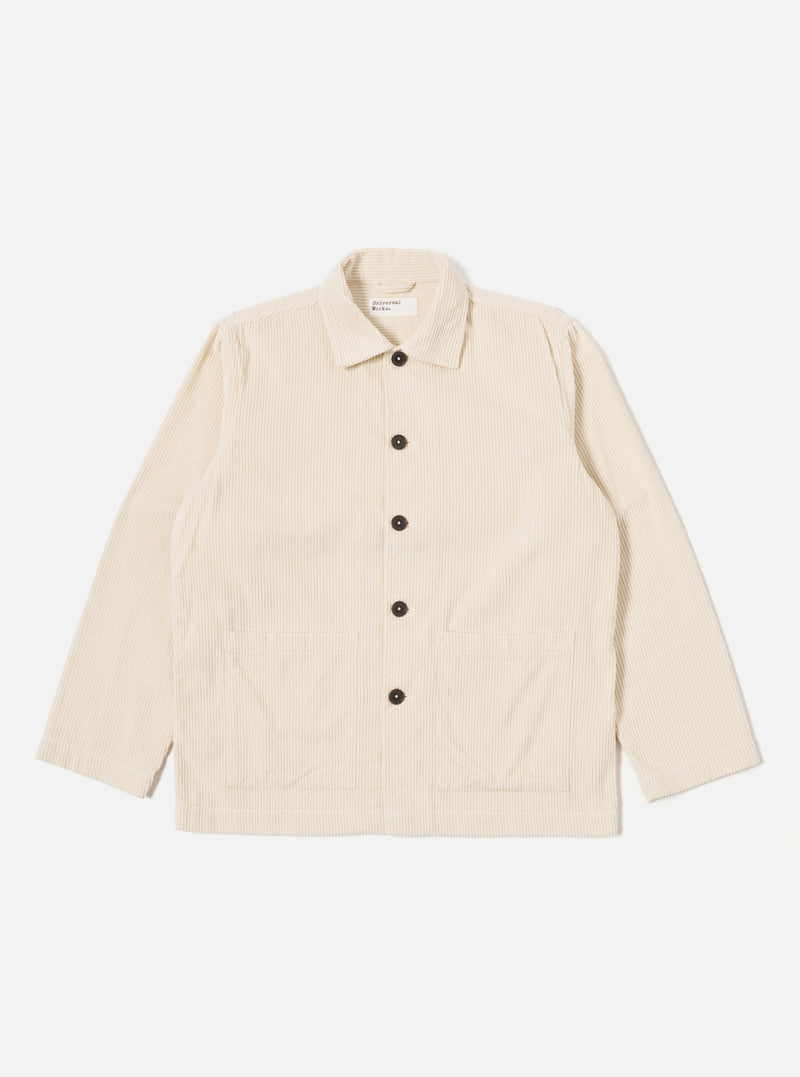 Ecru 6 Wale Cord Easy Jacket