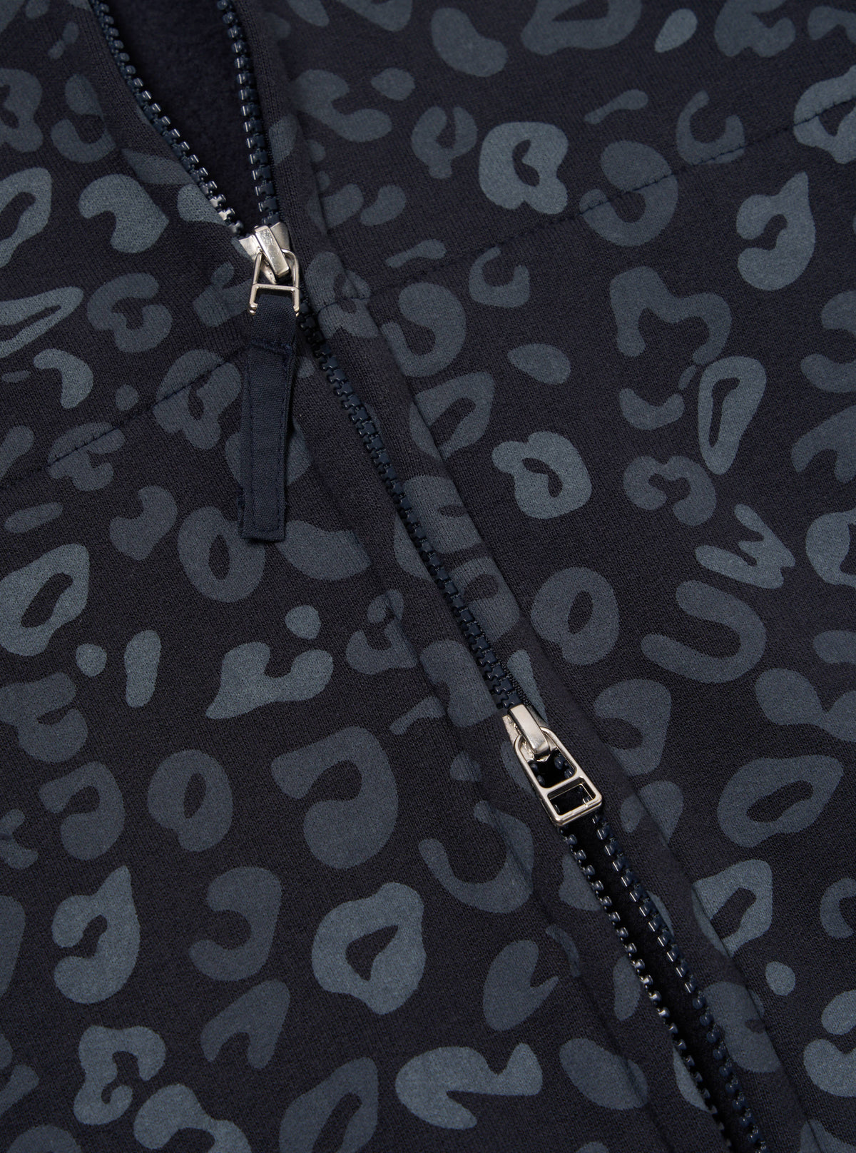 Navy Leopard Brush Back New York Hoody