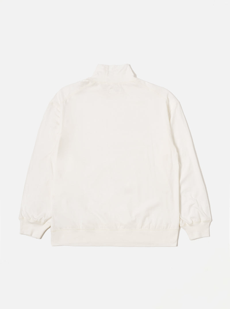 Ecru Single Jersey  Funnel Neck Tee