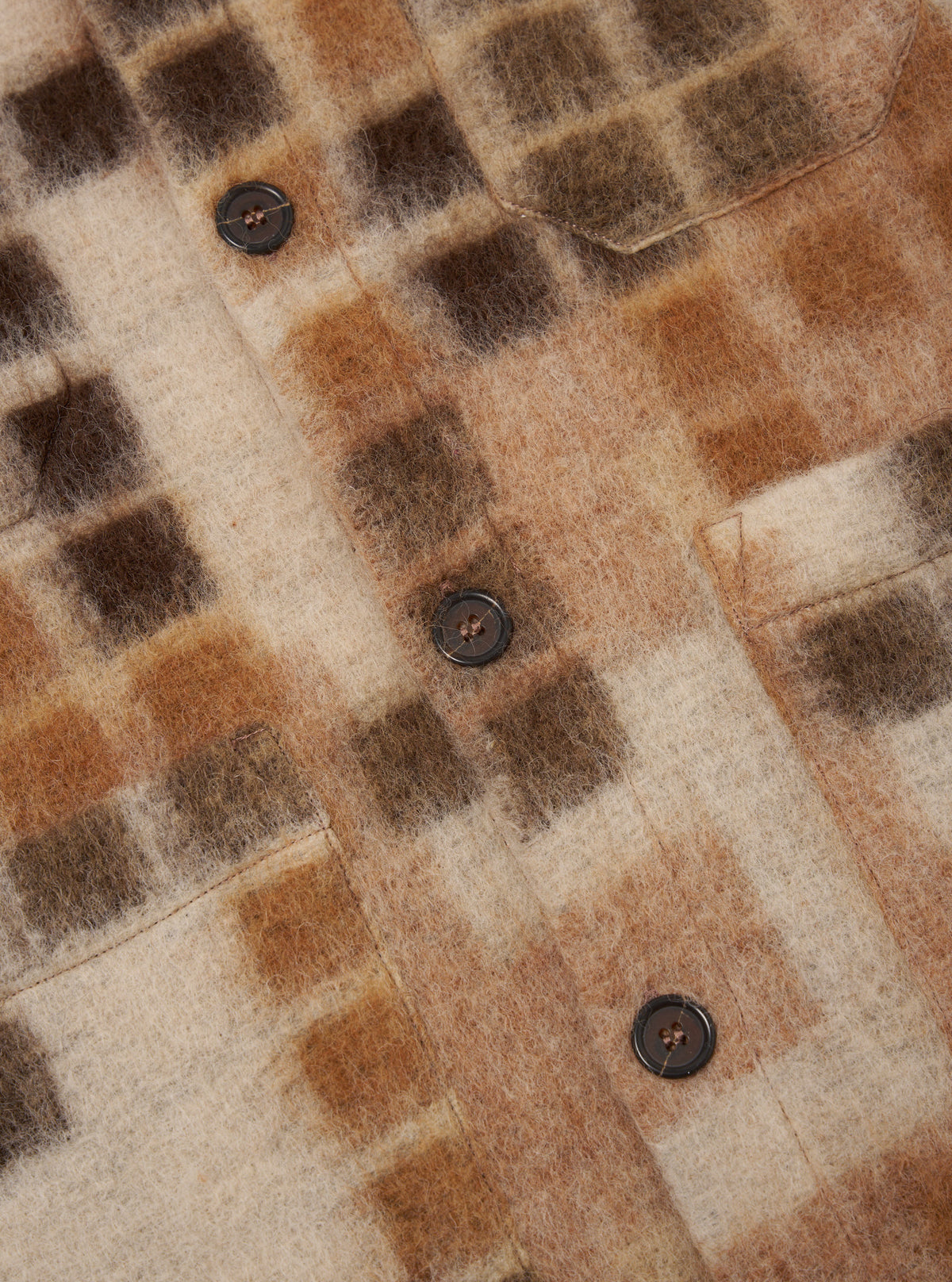 Sand Mosaic Fleece Cardigan