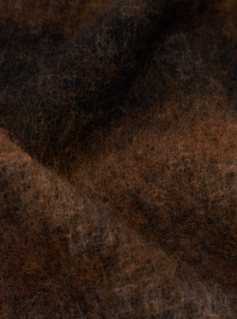 Brown Ombre Fleece Cardigan