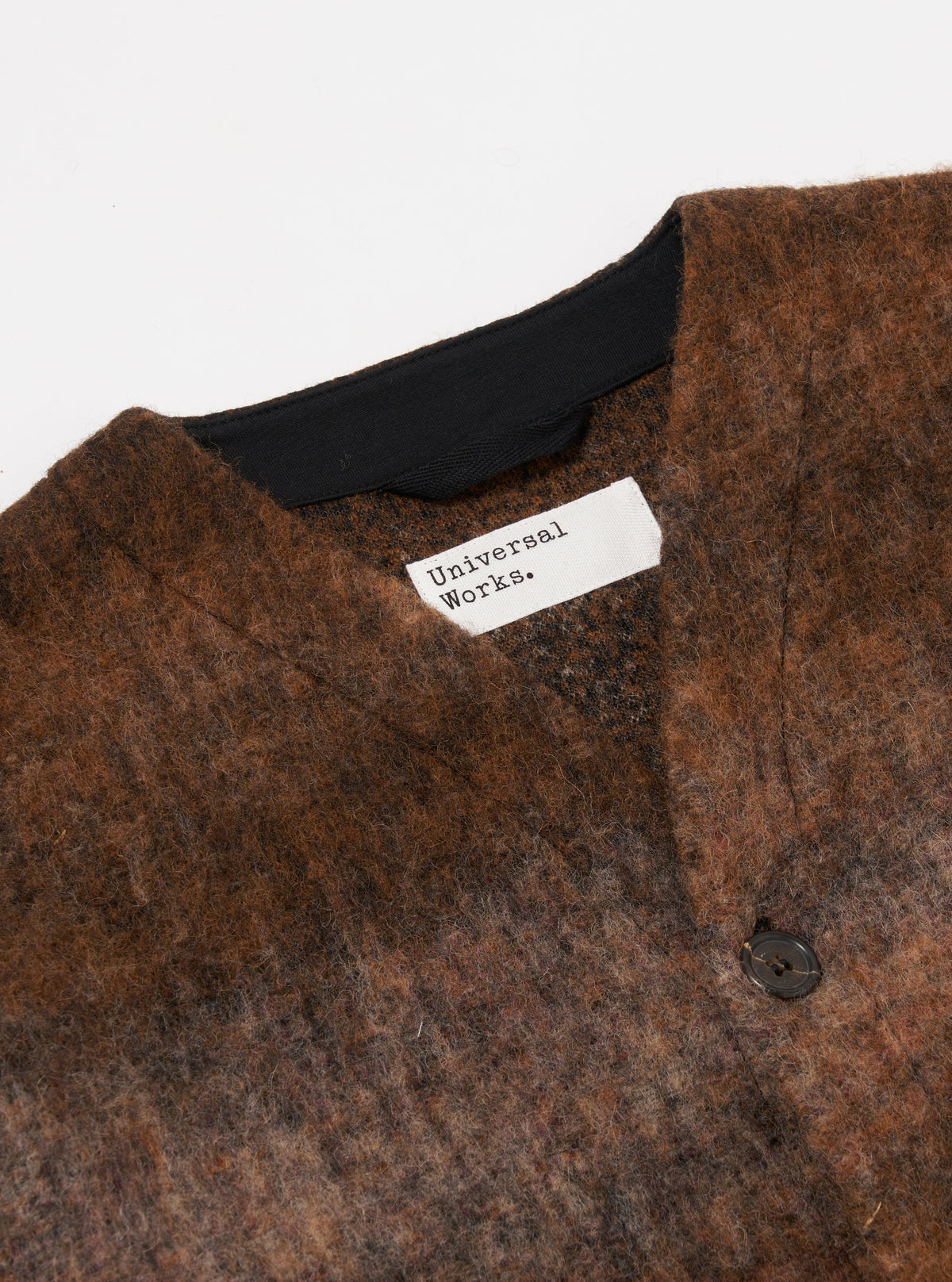 Brown Ombre Fleece Cardigan