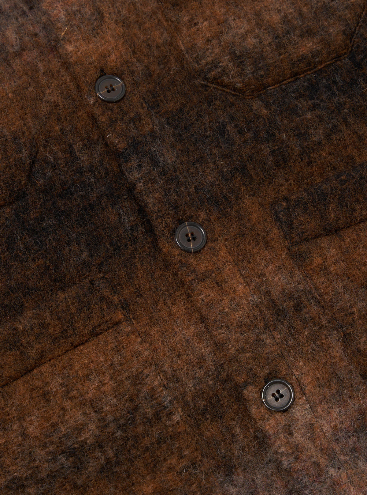 Brown Ombre Fleece Cardigan
