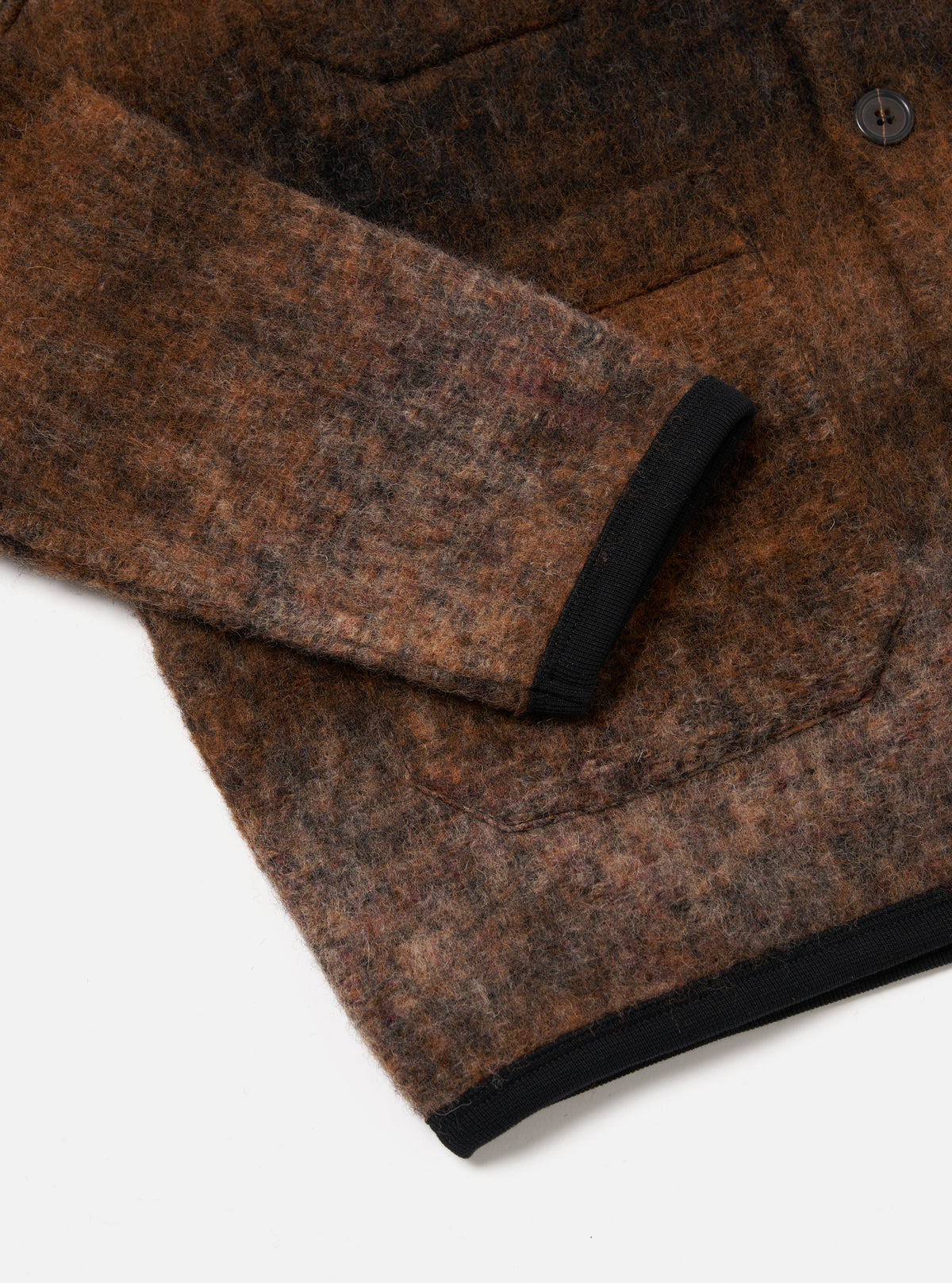 Brown Ombre Fleece Cardigan