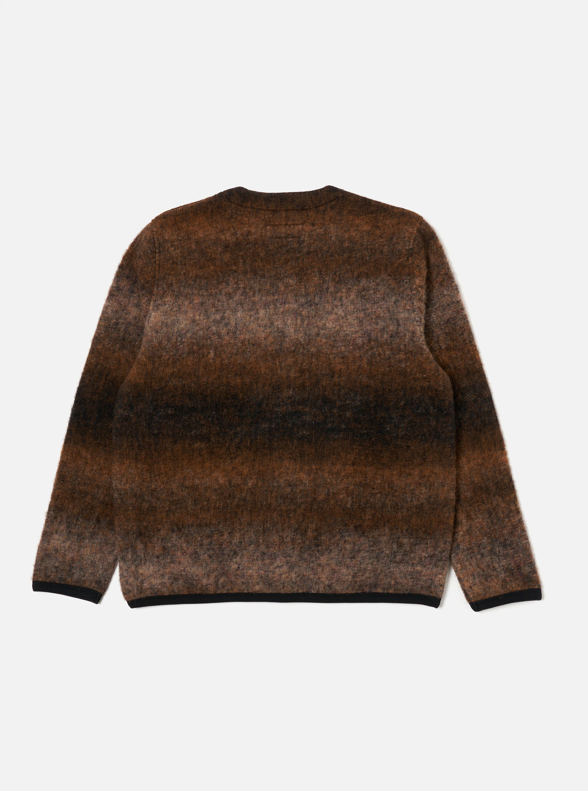 Brown Ombre Fleece Cardigan