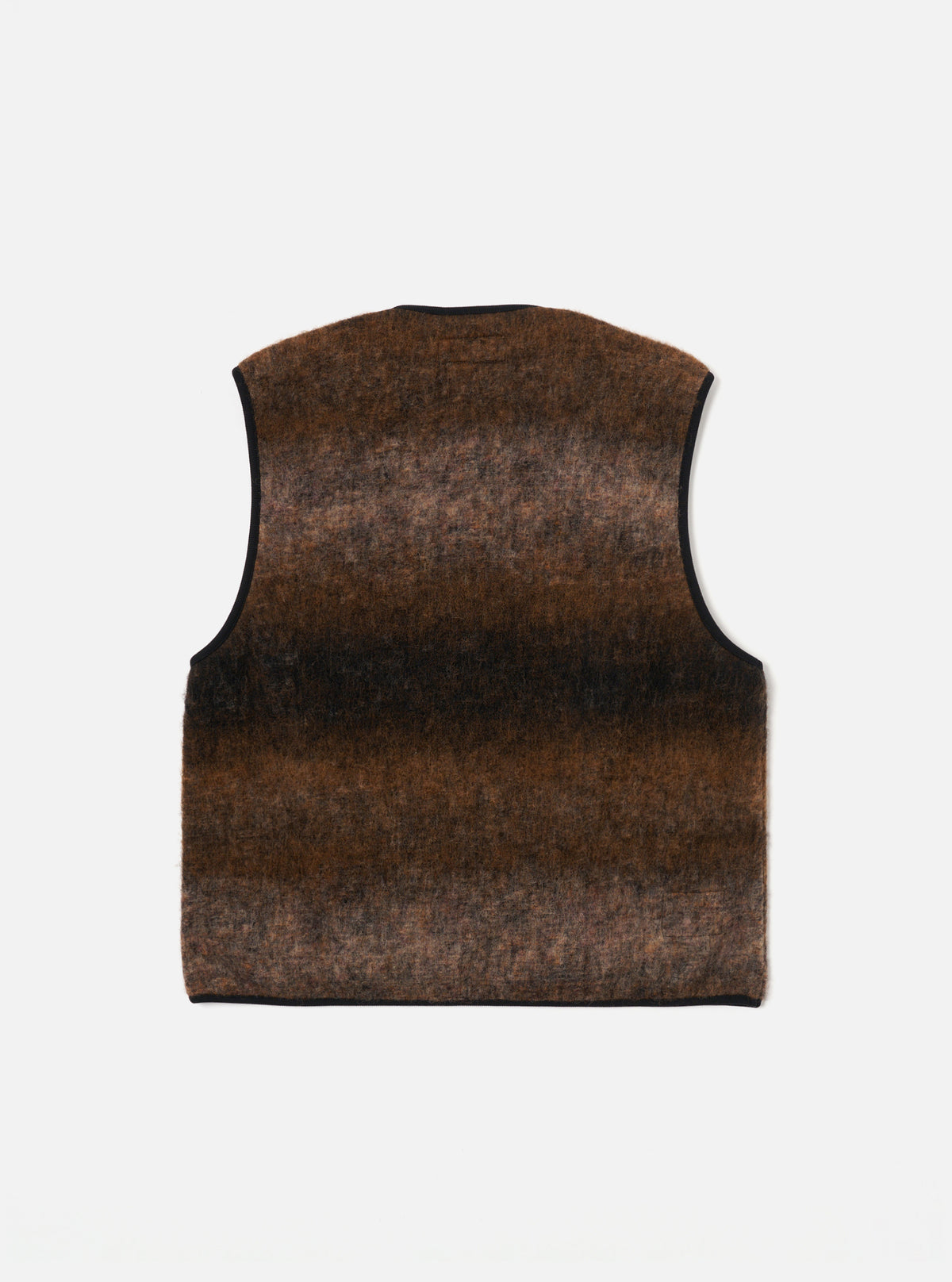 Brown Ombre Fleece Zip Gilet