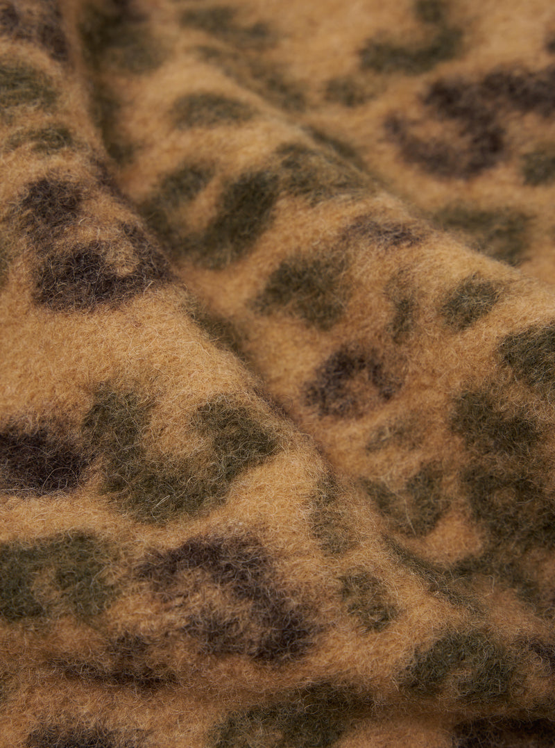 Camo Leopard Fleece Zip Liner Jacket