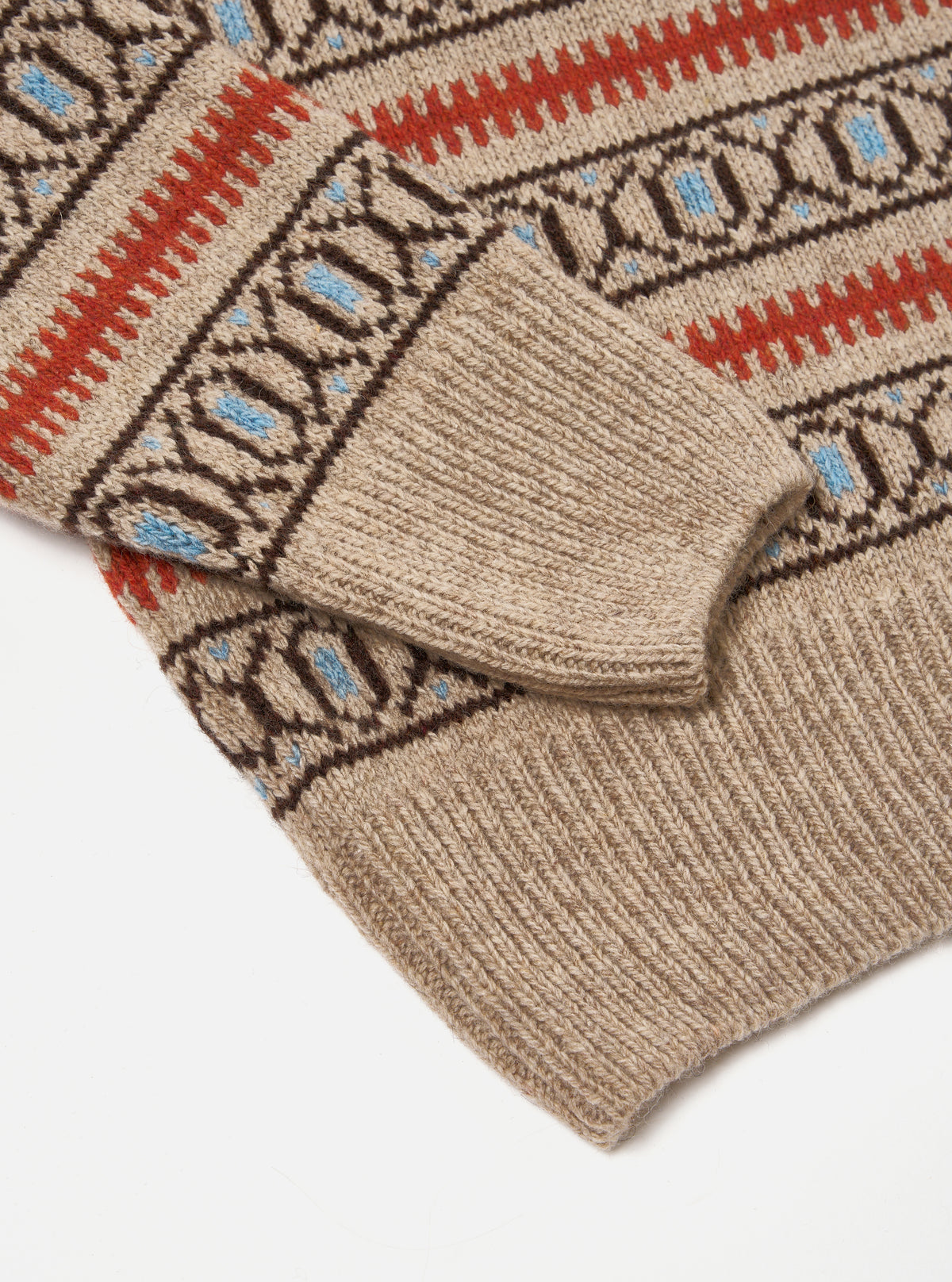 Oatmeal Eco Wool Loose Pocket Crew