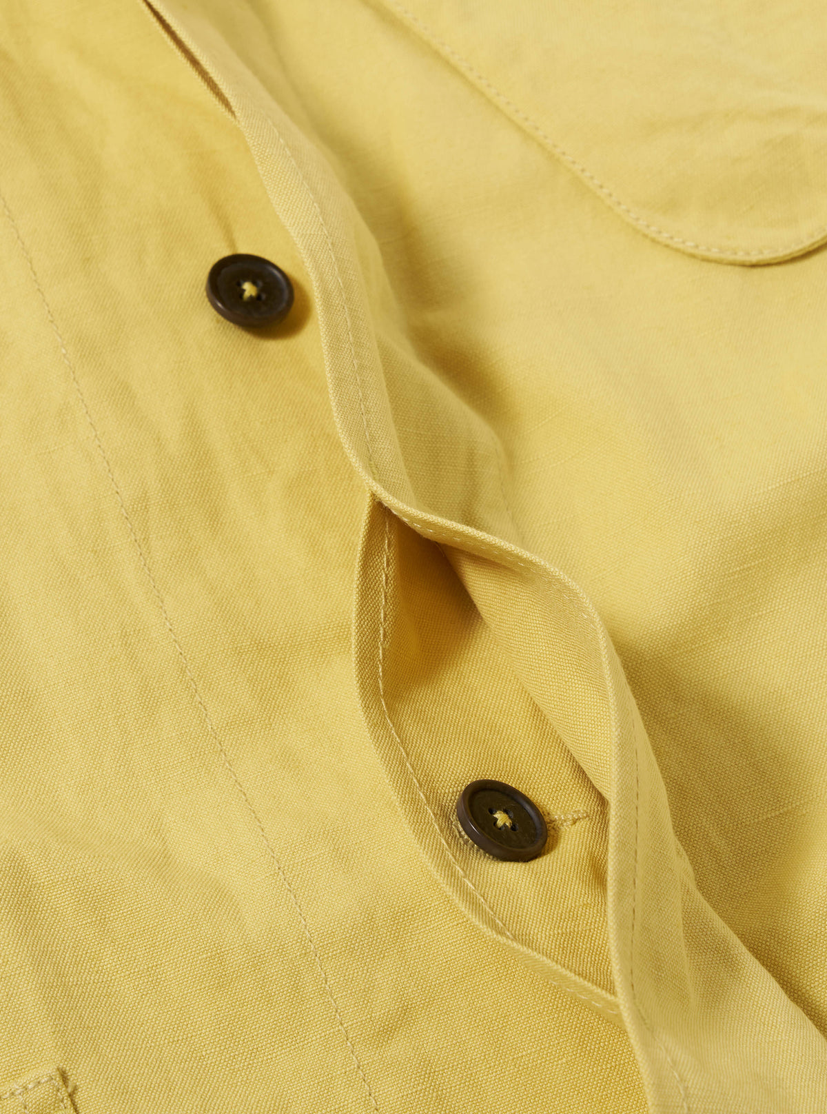 Lemon Linen Slub Weave Jungle Jacket