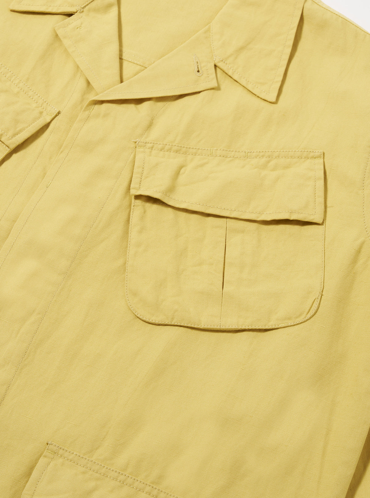 Lemon Linen Slub Weave Jungle Jacket