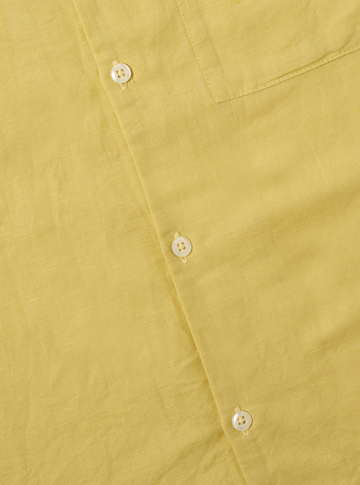 Lemon Linen Cotton Shirting Camp Shirt