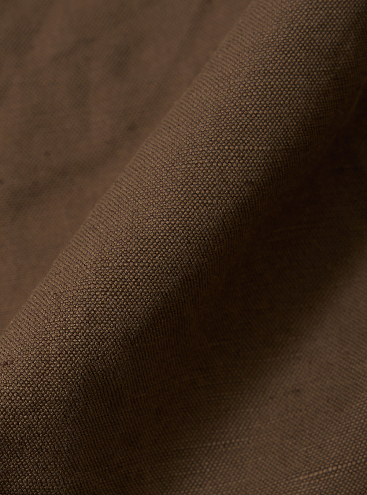 Khaki Linen Slub Weave Simple Short