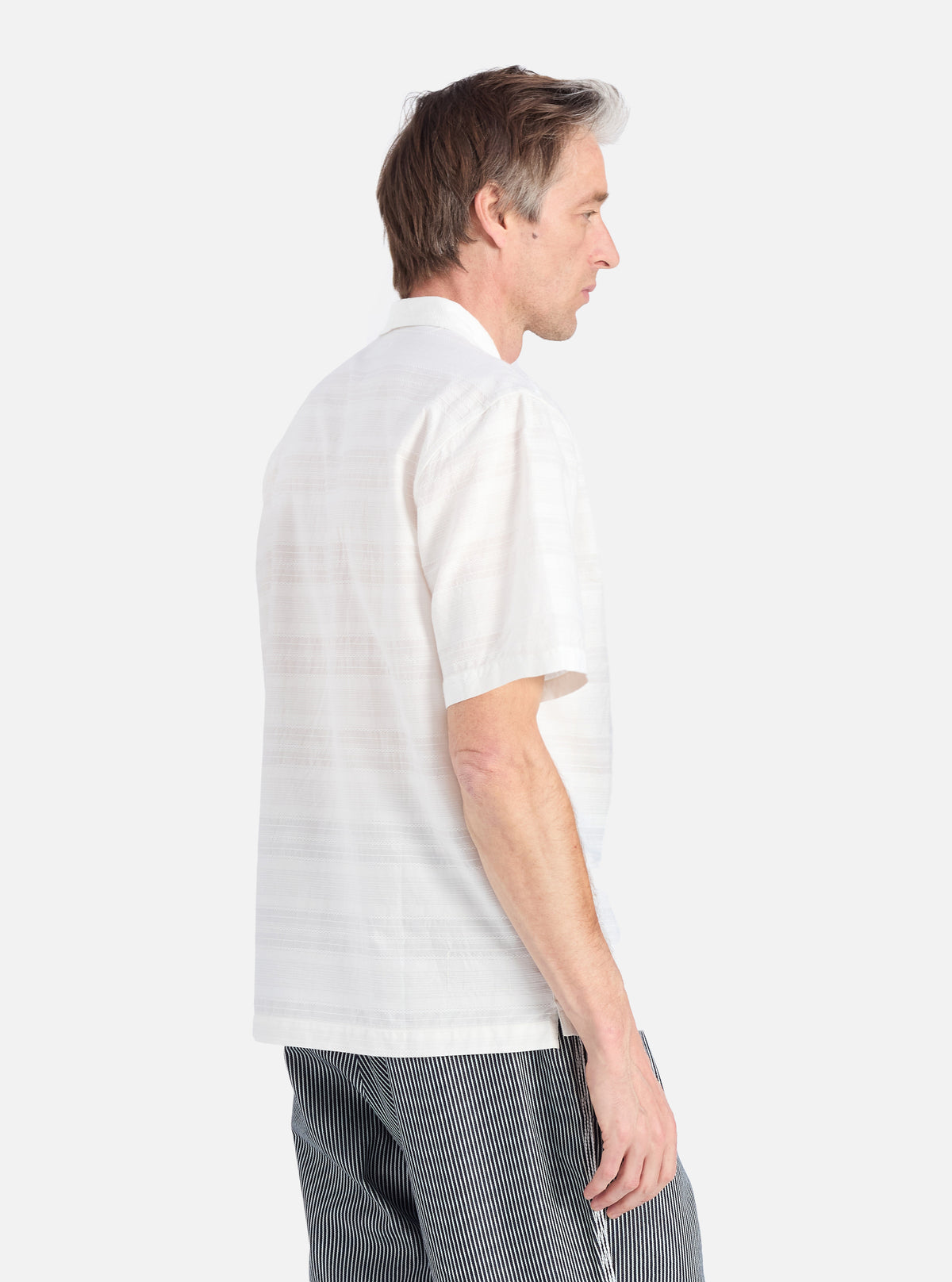 Ecru Deffe Self Stripe Minari Shirt