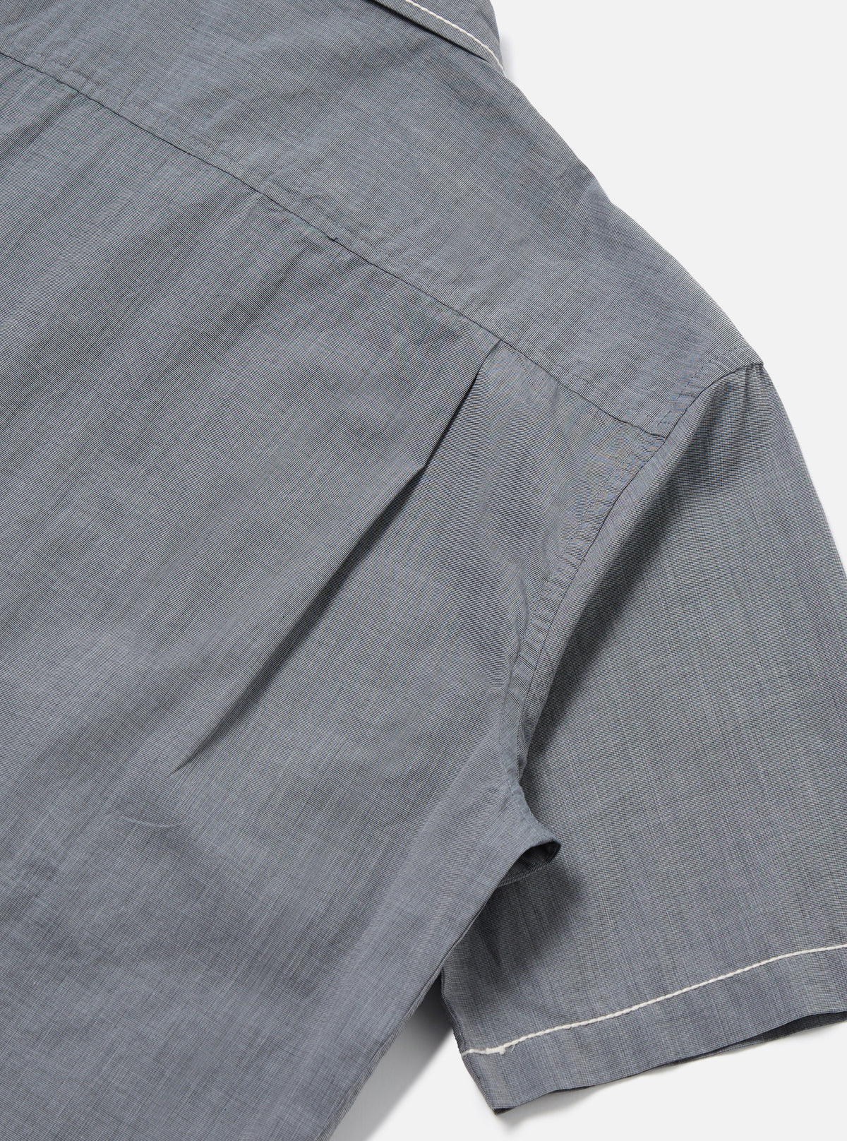 Grey End On End Cotton Utility SS Shirt
