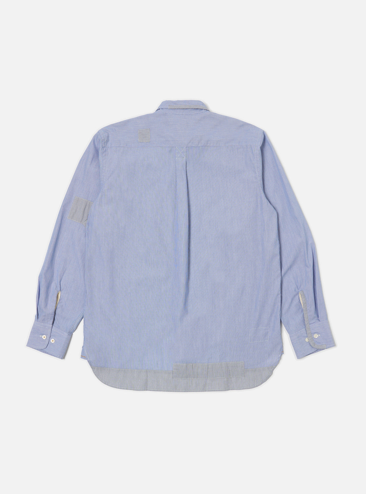 Mixed Blue Mixed Classics Patched Lazy Day Shirt