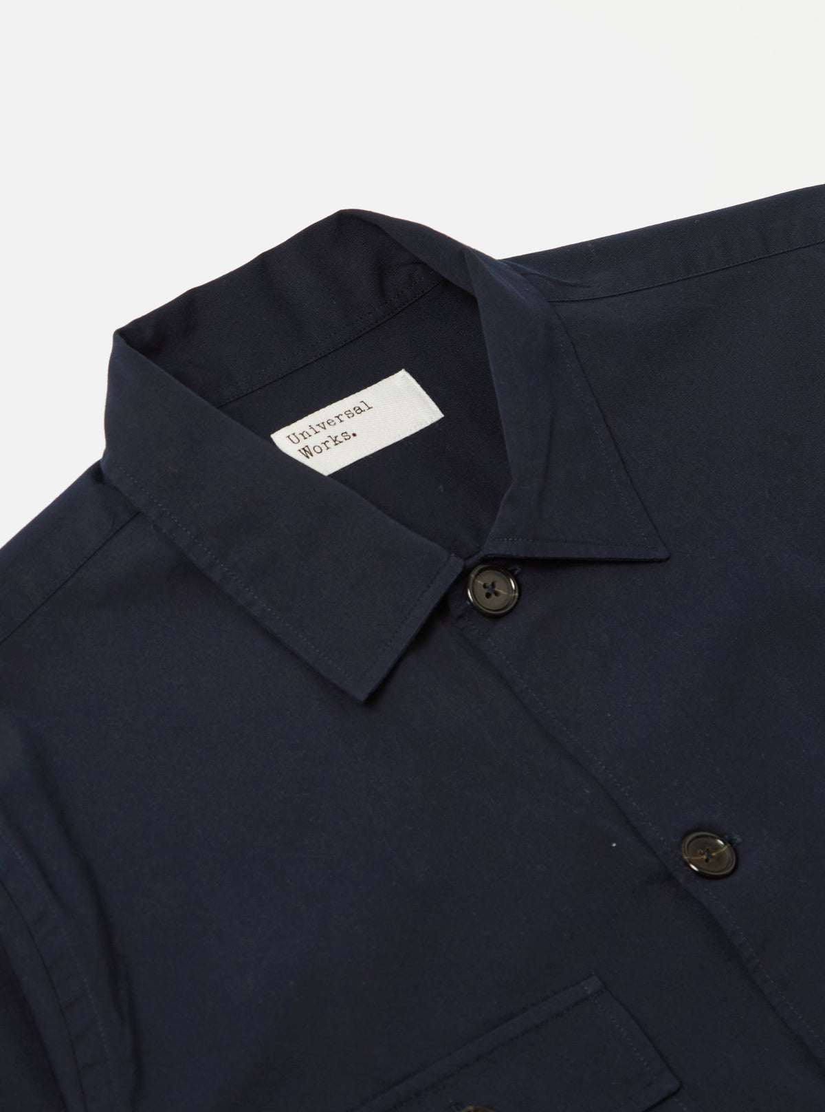 Navy Military Cotton Dockside Overshirt