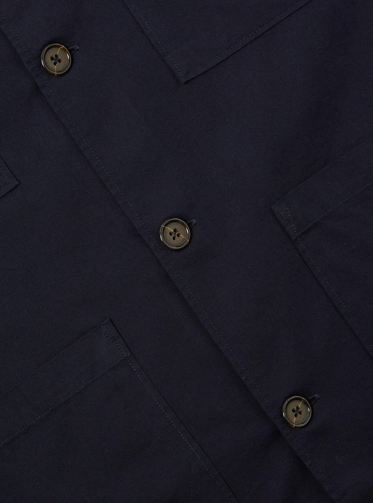 Navy Military Cotton Dockside Overshirt