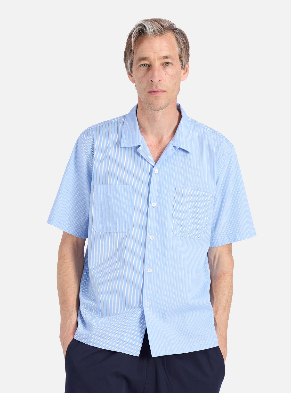 Blue Vila Stripes Sal Road Shirt