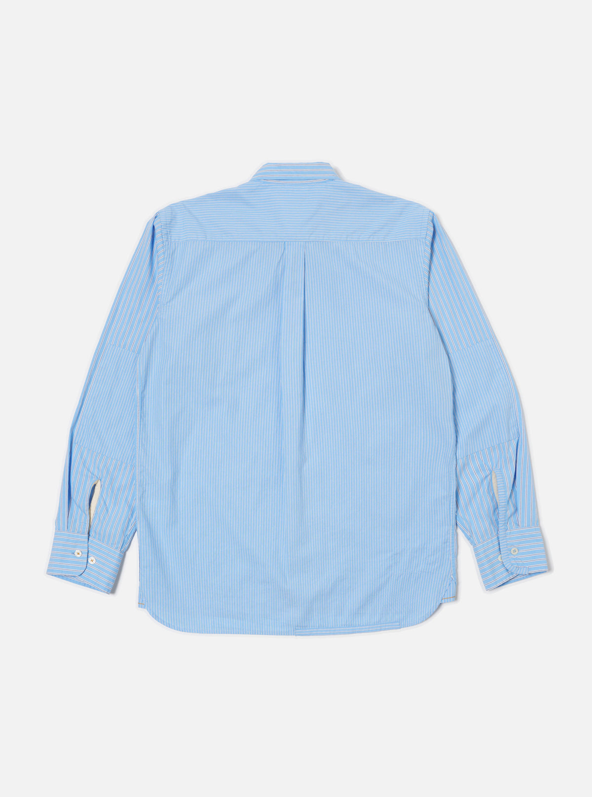 Blue Vila Stripes Patched Shirt