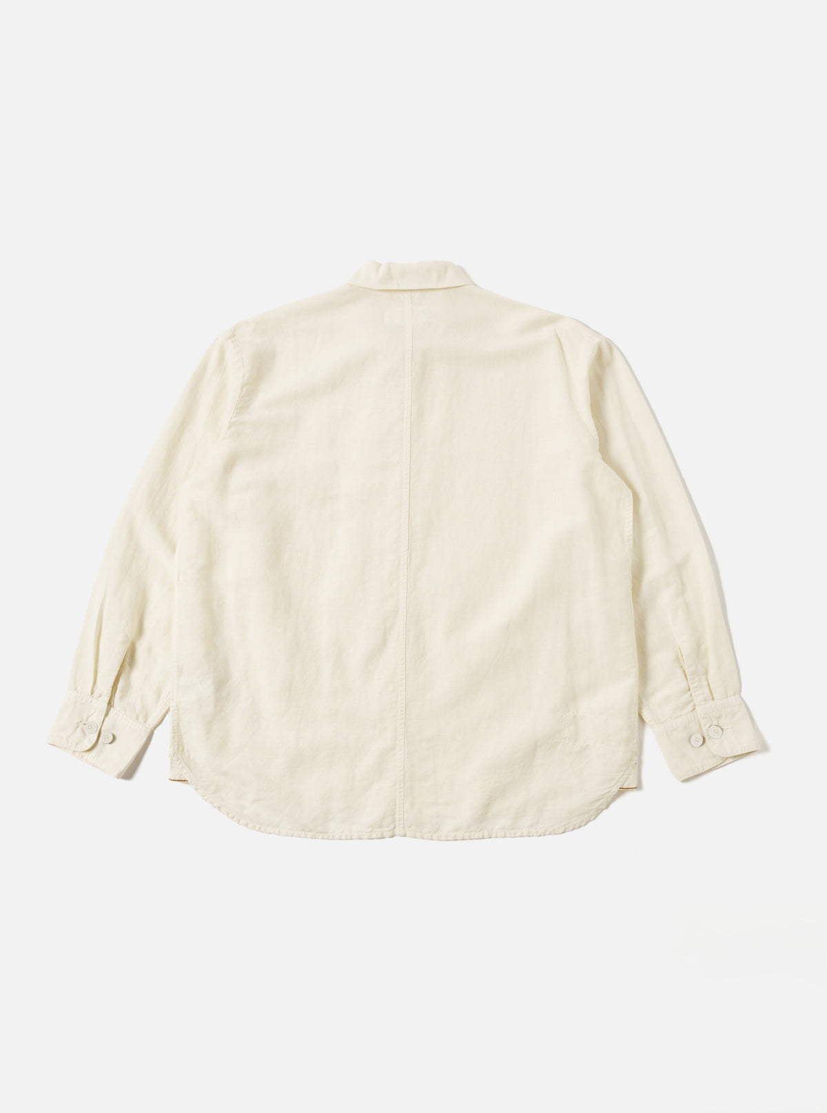 Ecru Linen Cotton Shirting Travail Overshirt