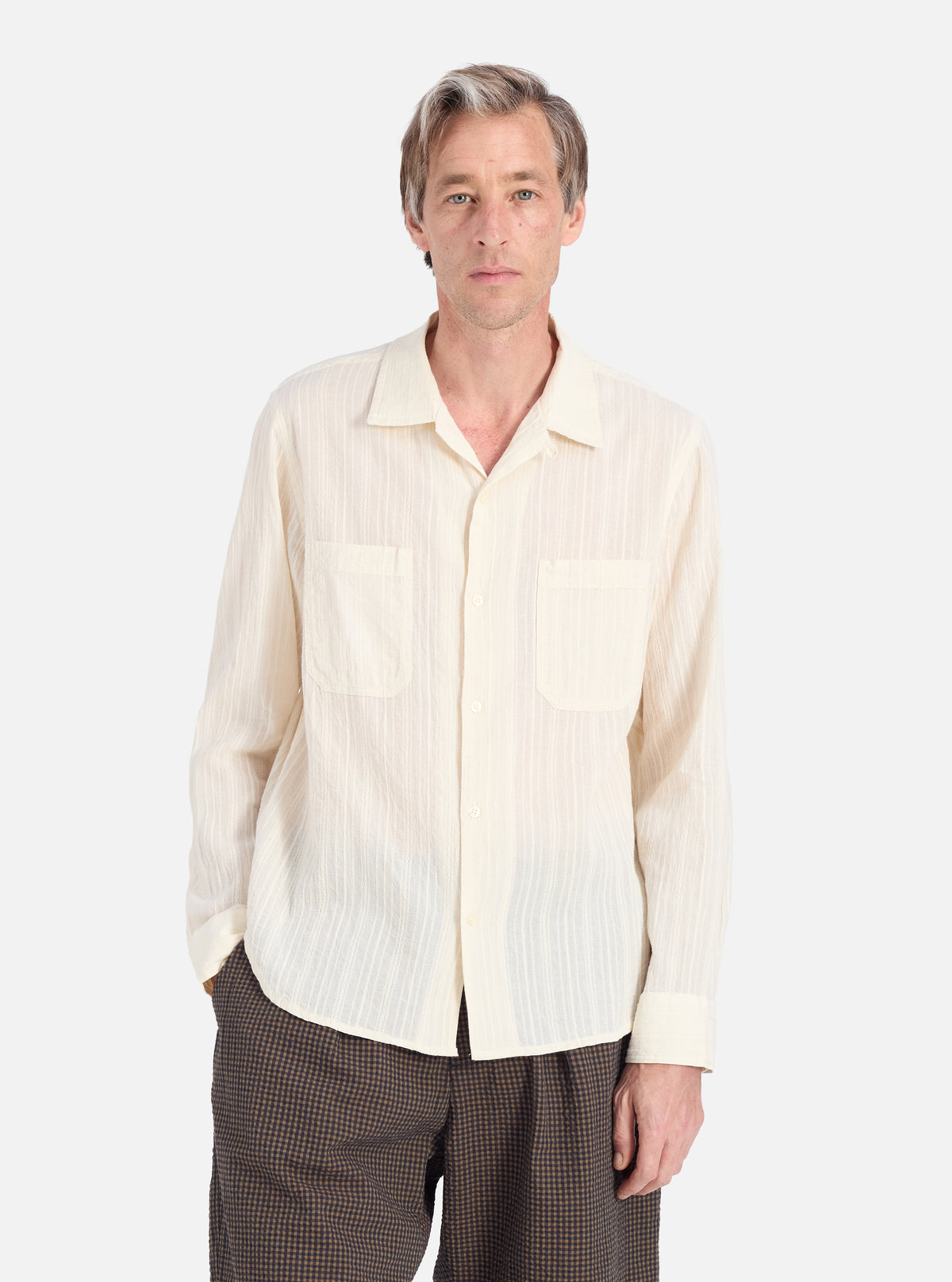 Ecru Acapulco Weave Work Shirt