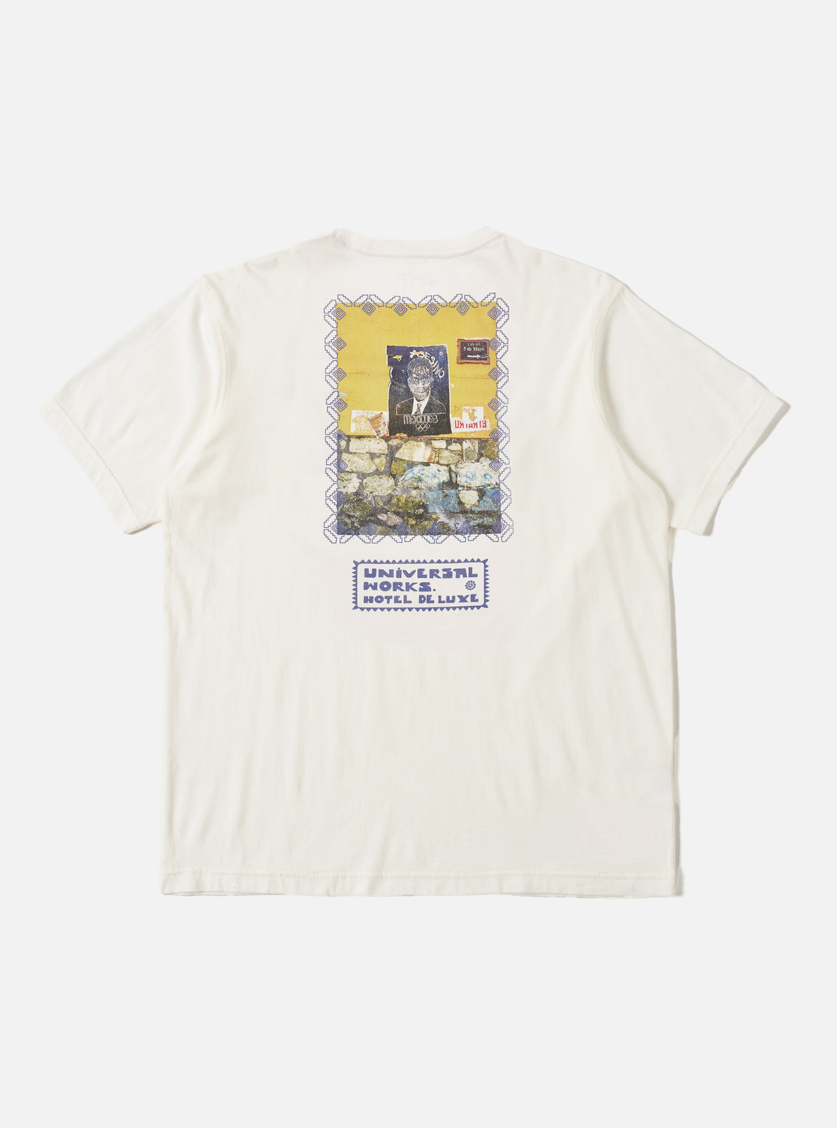 Ecru/Yellow Single Jersey Pickup Print Tee
