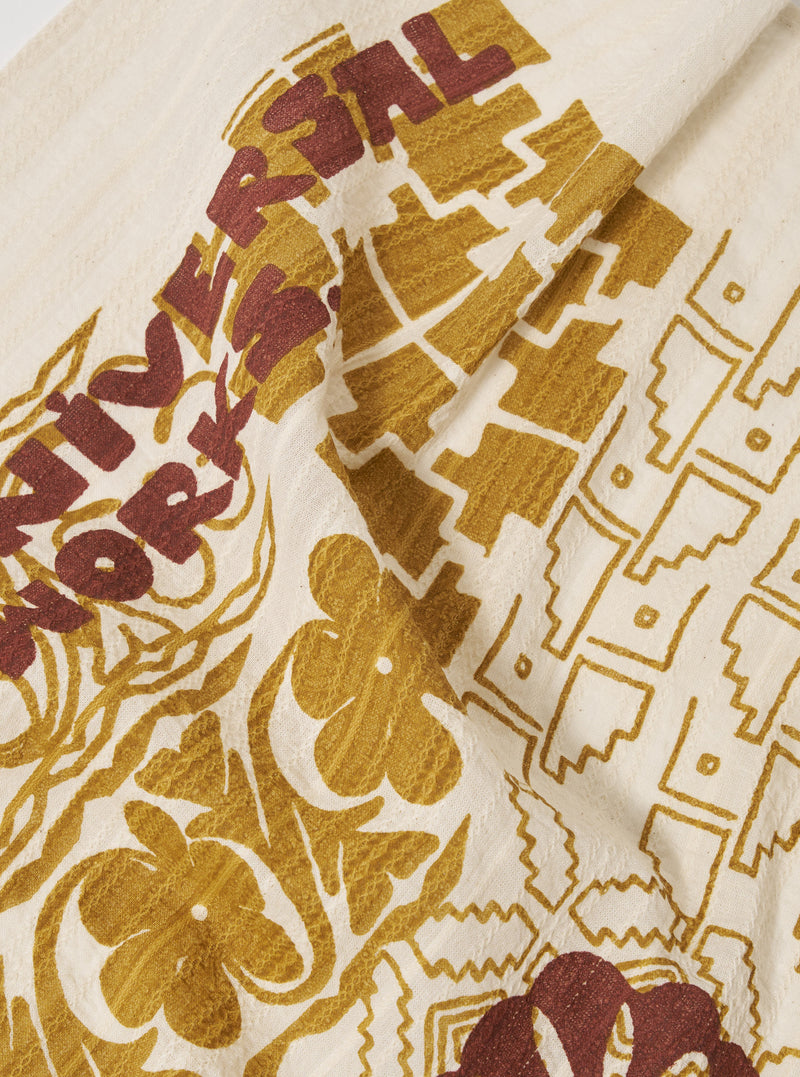 Ecru Acapulco Weave Kingsman Neckerchief