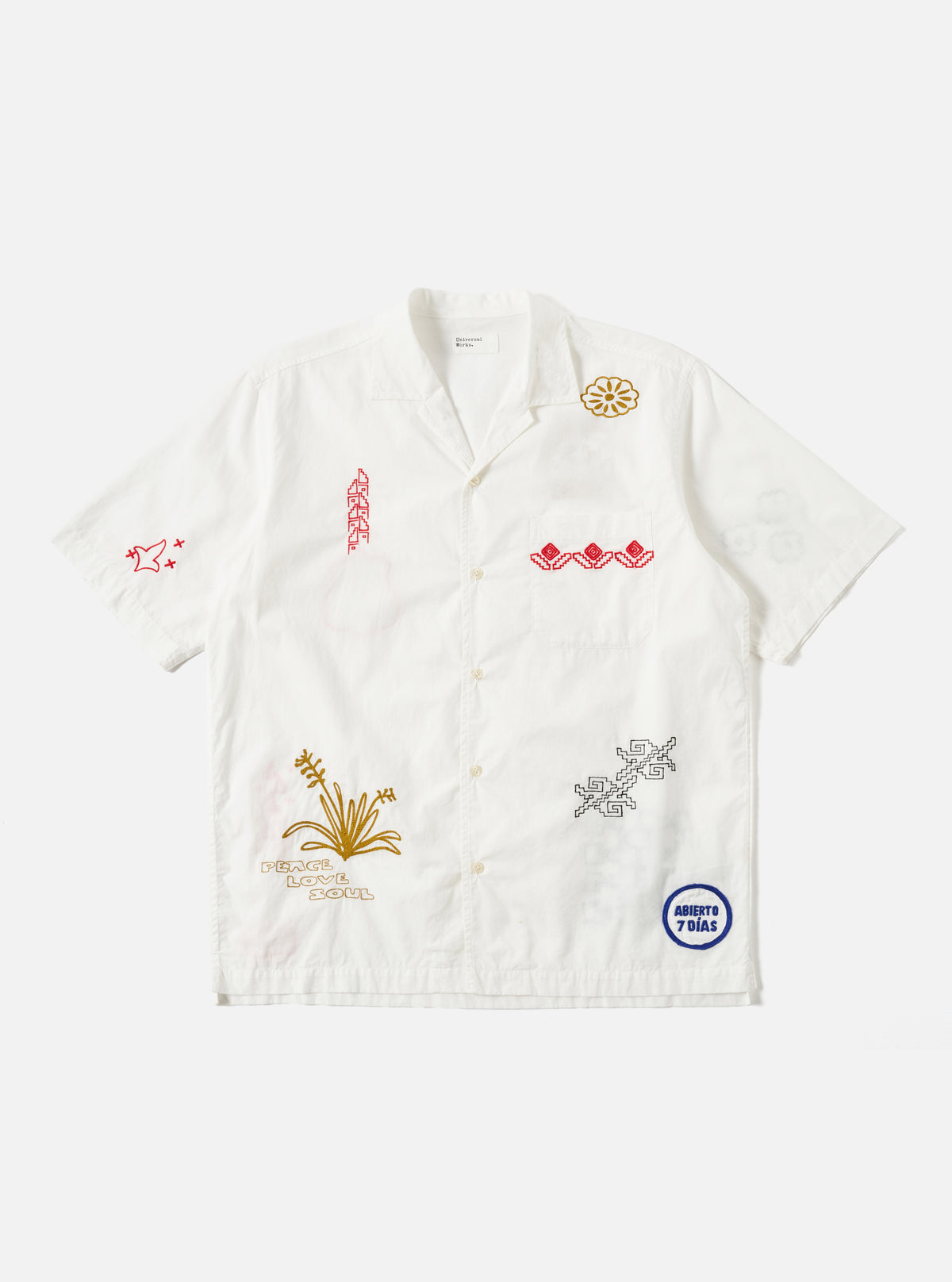 Ecru Embroidered Poplin Minari Shirt