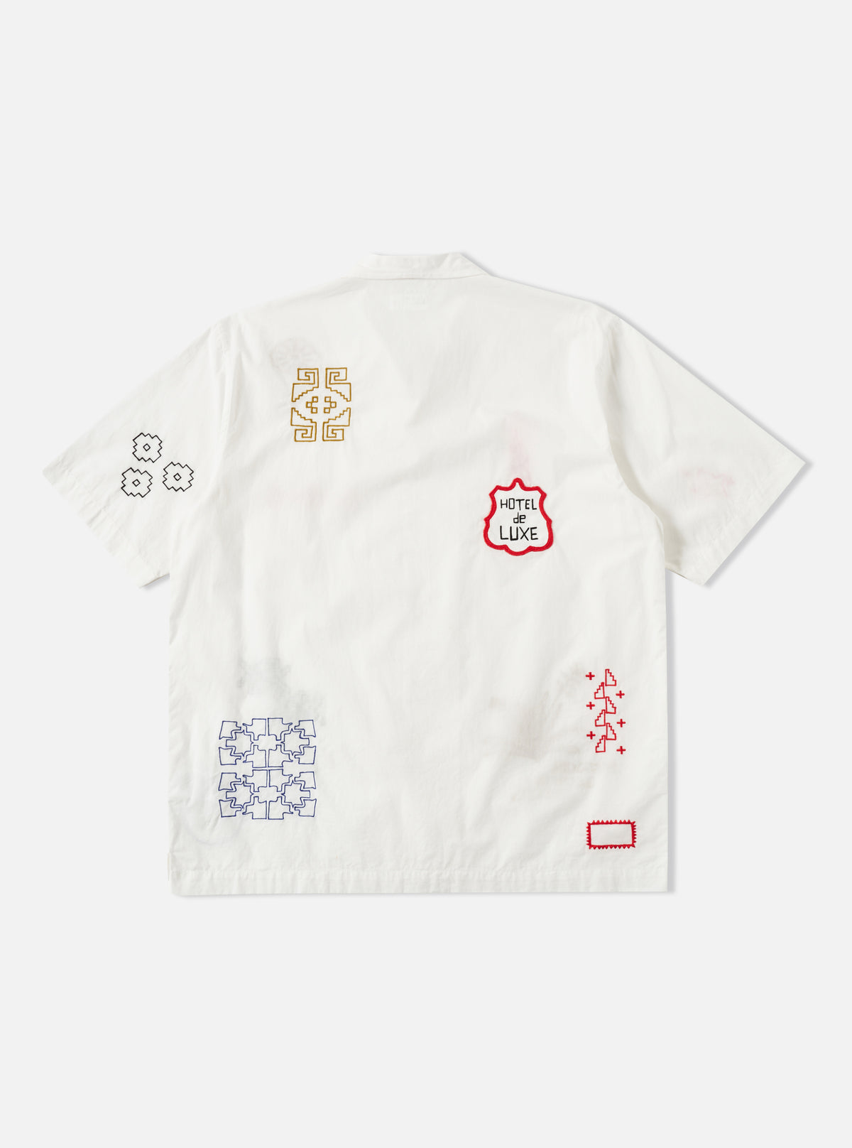 Ecru Embroidered Poplin Minari Shirt