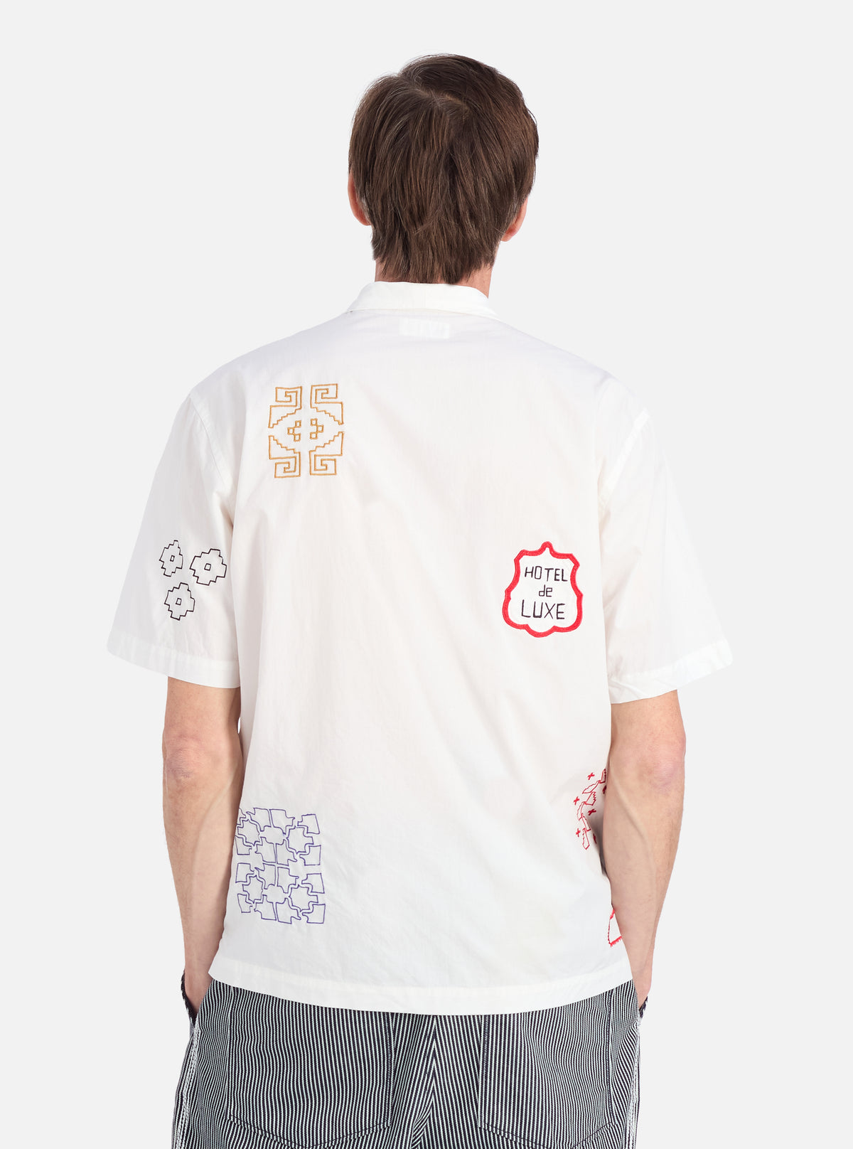 Ecru Embroidered Poplin Minari Shirt